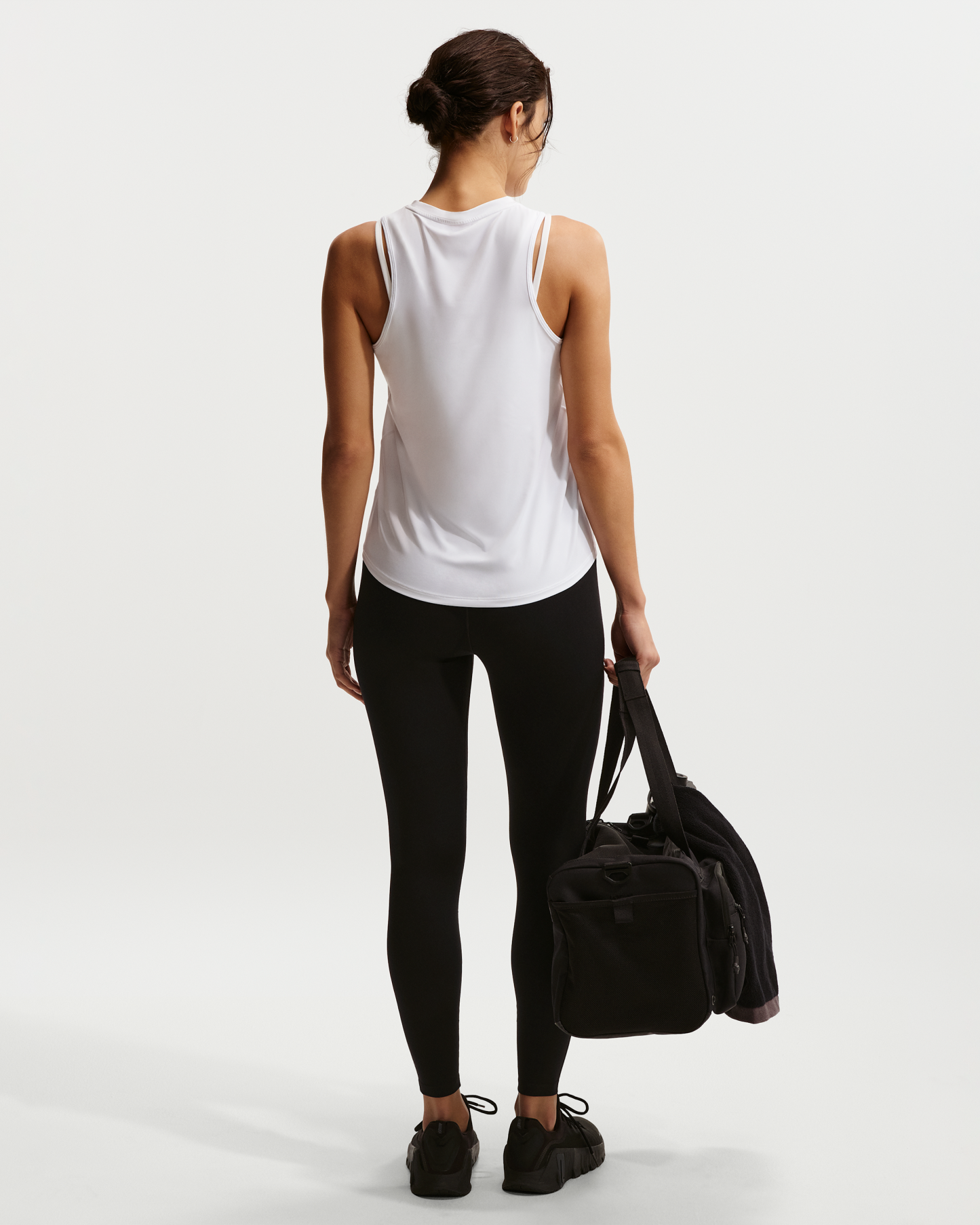 Nike One Classic Women's Dri-FIT Tank Top - White/Black - View 5