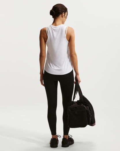 Nike One Classic Women's Dri-FIT Tank Top - White/Black - View 5