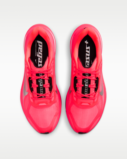 Nike Pegasus Plus 2 Men's Road-Running Shoes - Flash Crimson/Black/Light Smoke Grey/Metallic Silver - View 4