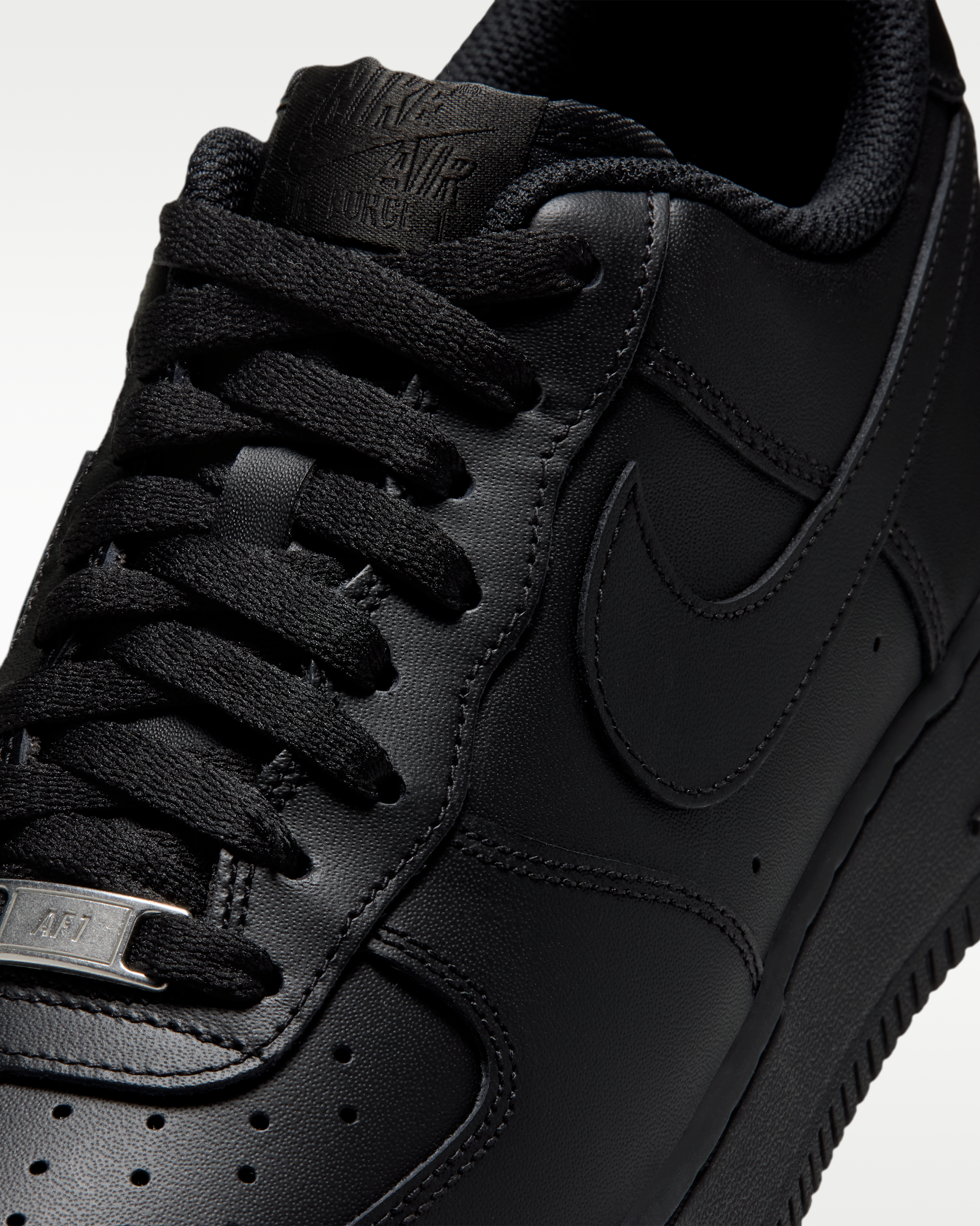 Nike Air Force 1 '07 Men's Shoes - Black/Black - View 7