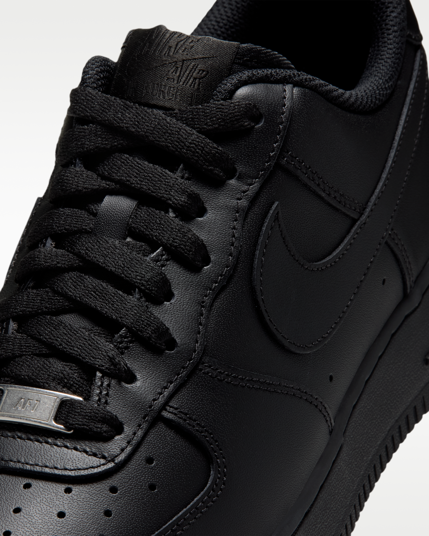 Nike Air Force 1 '07 Men's Shoes - Black/Black - View 7