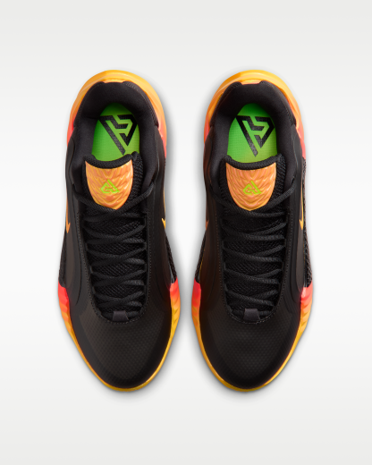 Giannis Freak 8 'Inferno' Basketball Shoes - Black/Laser Crimson/Metallic Silver/Laser Orange - View 4