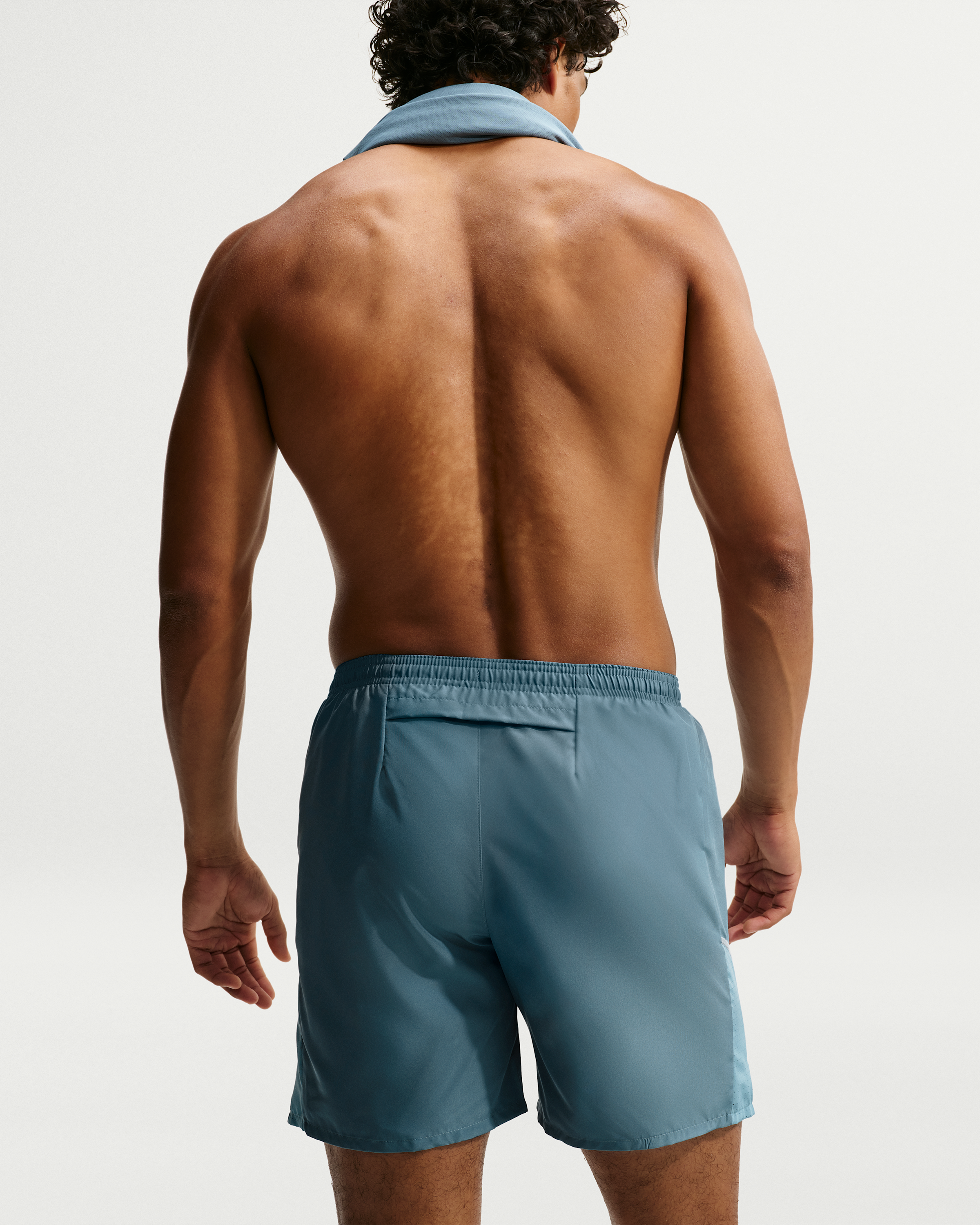 Nike Miler Men's Dri-FIT 18cm (approx.) Brief-Lined Running Shorts - Smoky Blue/Cerulean - View 3