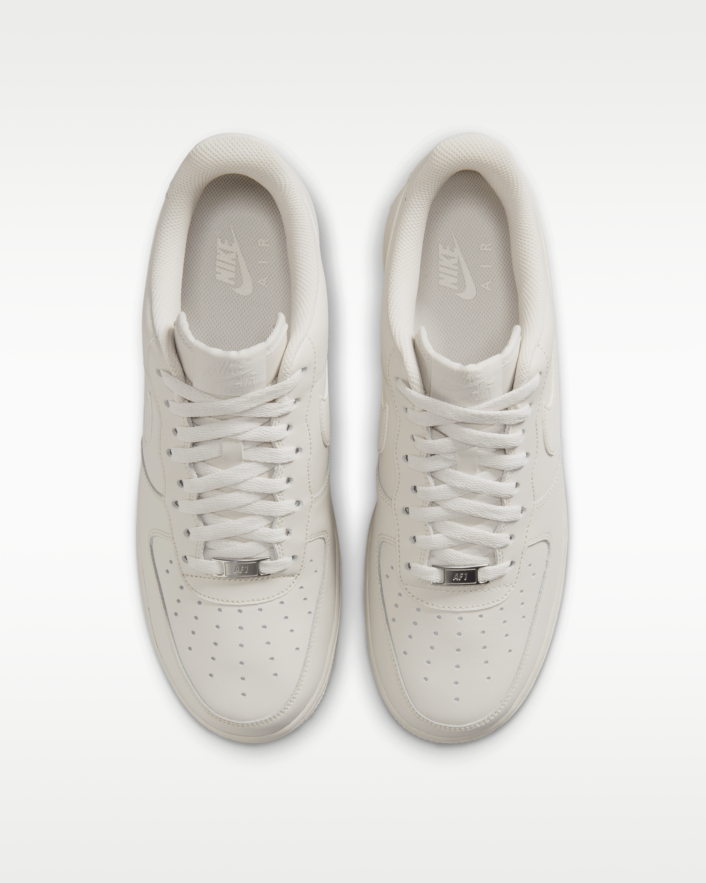 Nike Air Force 1 '07 Men's Shoes - Light Bone/Metallic Silver/Light Bone - View 4