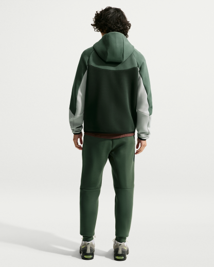 Nike Tech Men's Fleece Joggers - Camo Green/Chrome Yellow - View 5
