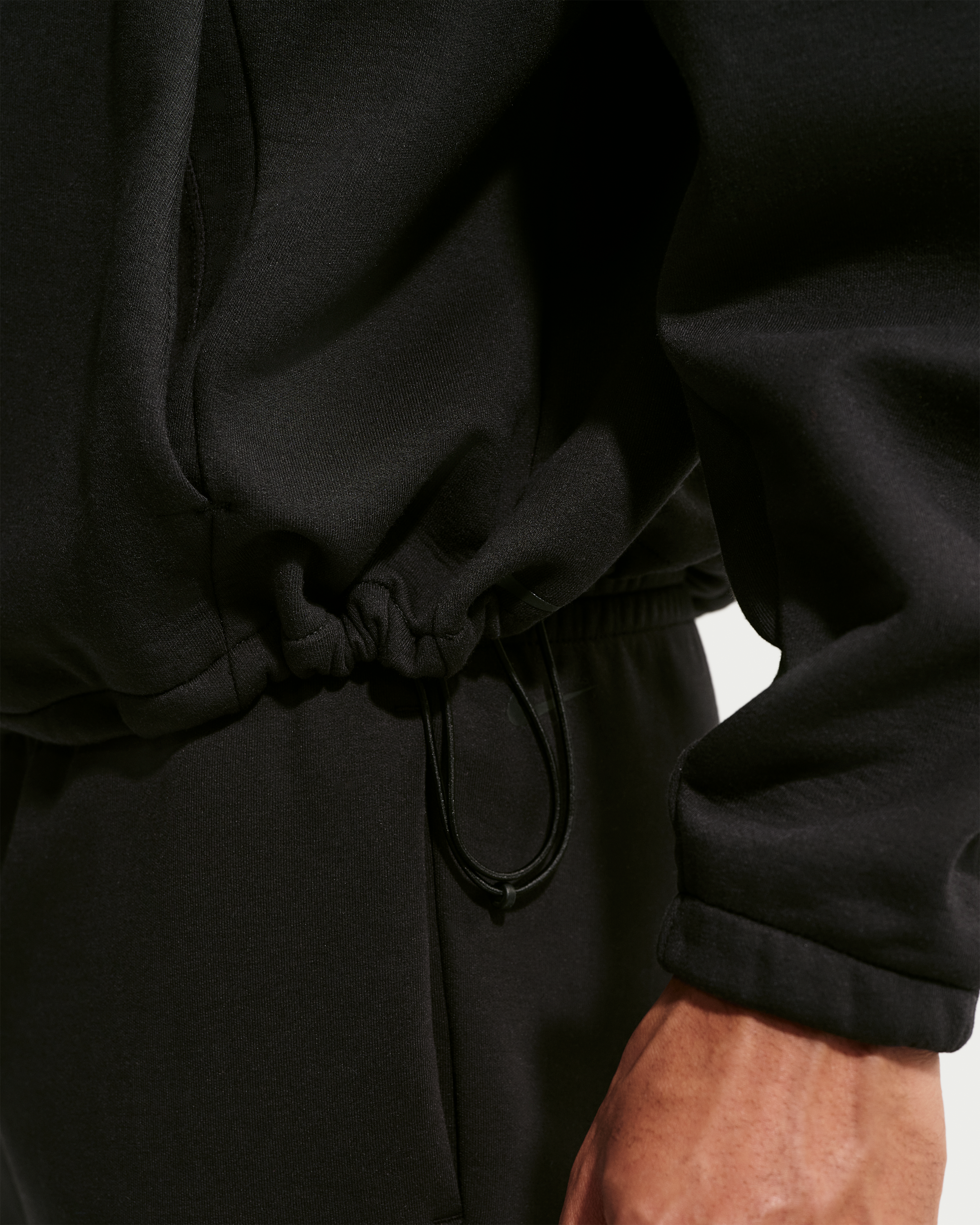 Kobe Men's Nike Dri-FIT Pullover Basketball Hoodie - Black/Black - View 7