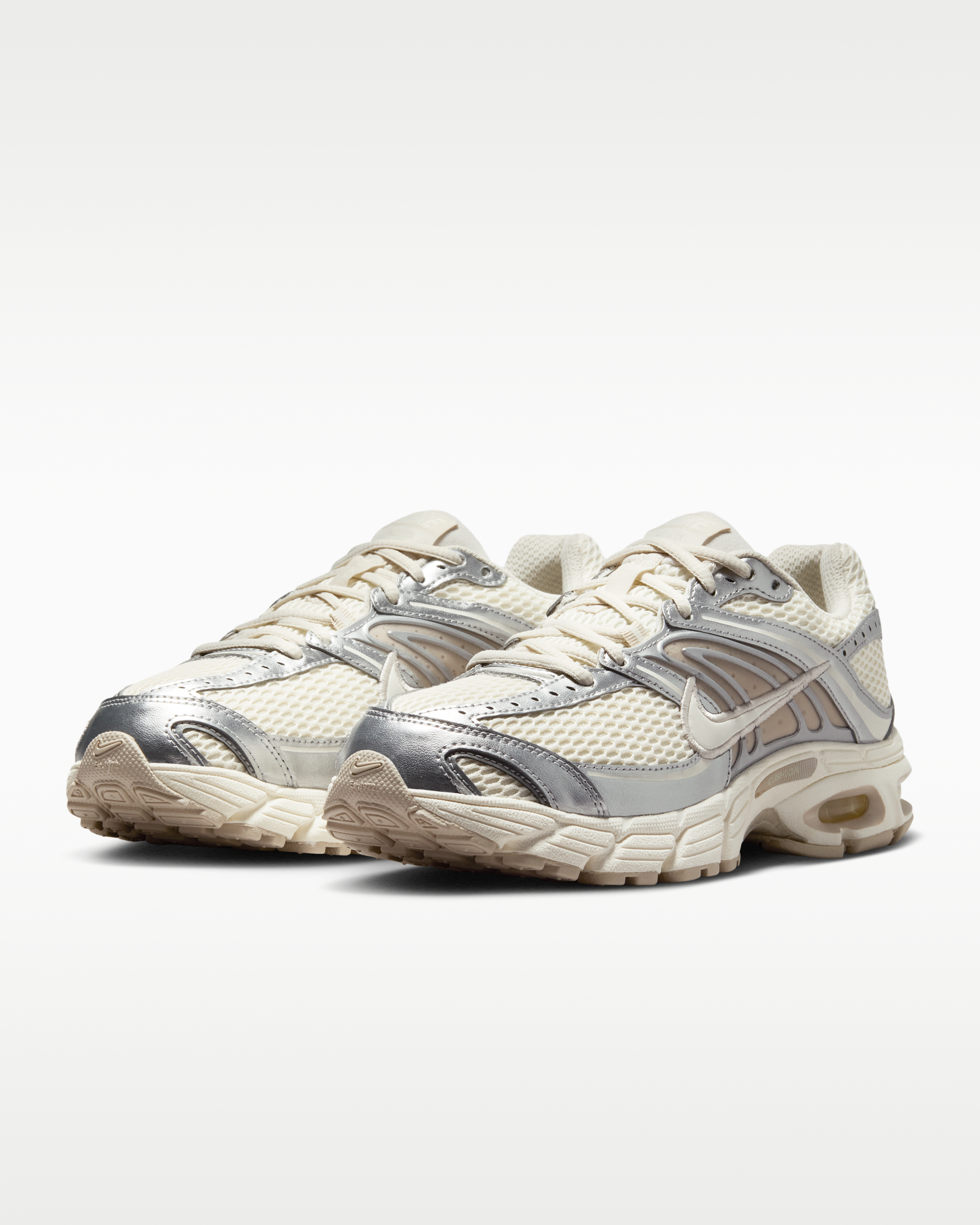 Nike Air Max Moto 2K Women's Shoes with Reflective Design Accents - Pale Ivory/Metallic Silver/Light Orewood Brown/Sail - View 5
