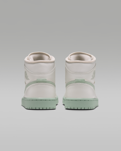 Air Jordan 1 Mid Women's Shoes - Sail/Pistachio Frost - View 6