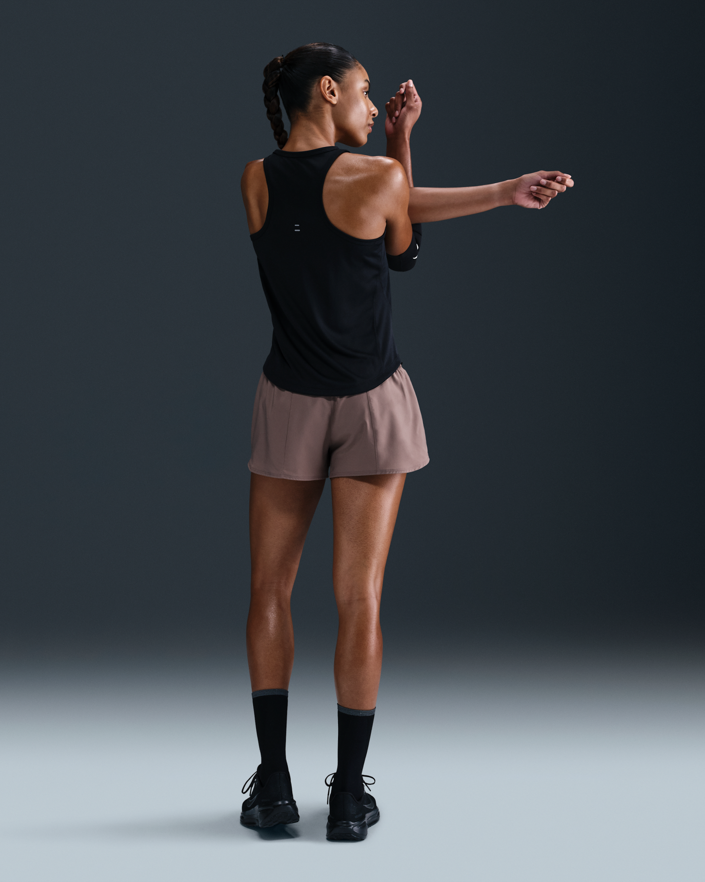 Nike Tempo Women's Dri-FIT Running Tank Top - Black - View 5