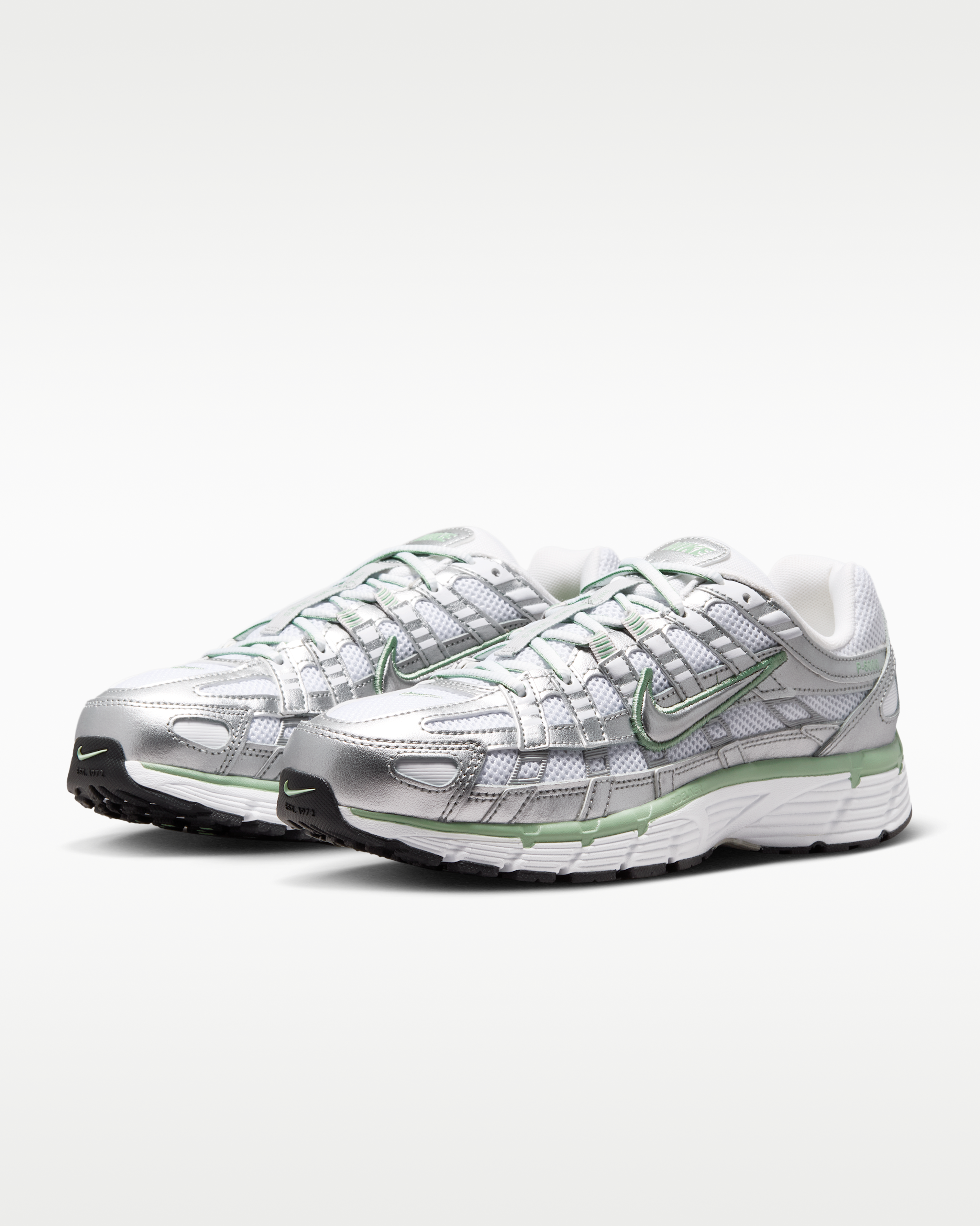 Nike P-6000 Women's Shoes - Metallic Silver/White/Black/Steam - View 5
