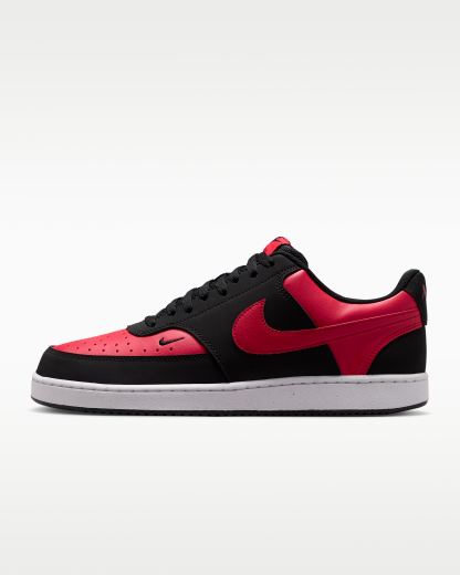Nike Court Vision Low Men's Shoes - Black/University Red/White/University Red - View 1