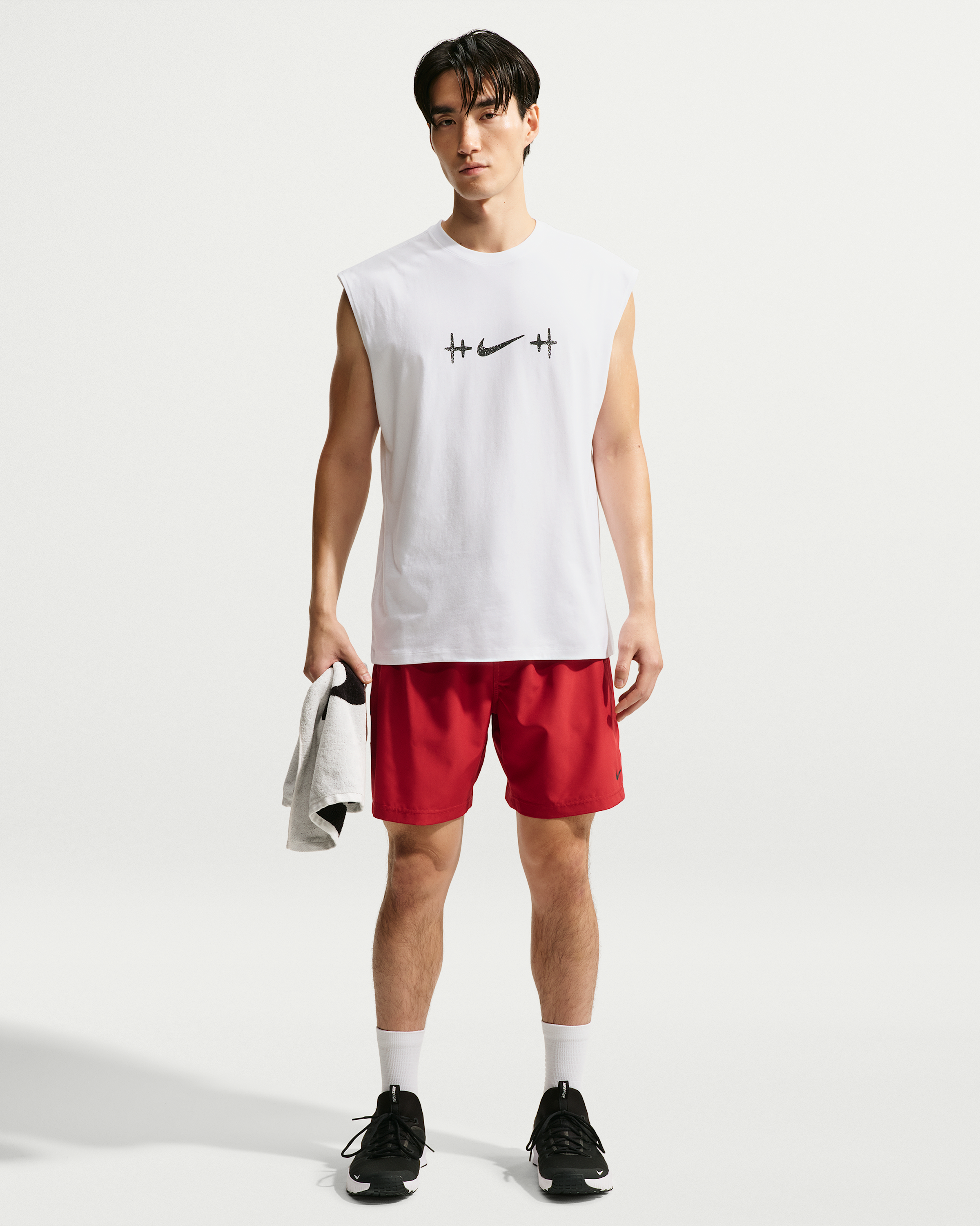 Nike N.A.C. Men's Sleeveless T-Shirt - White/Black - View 4