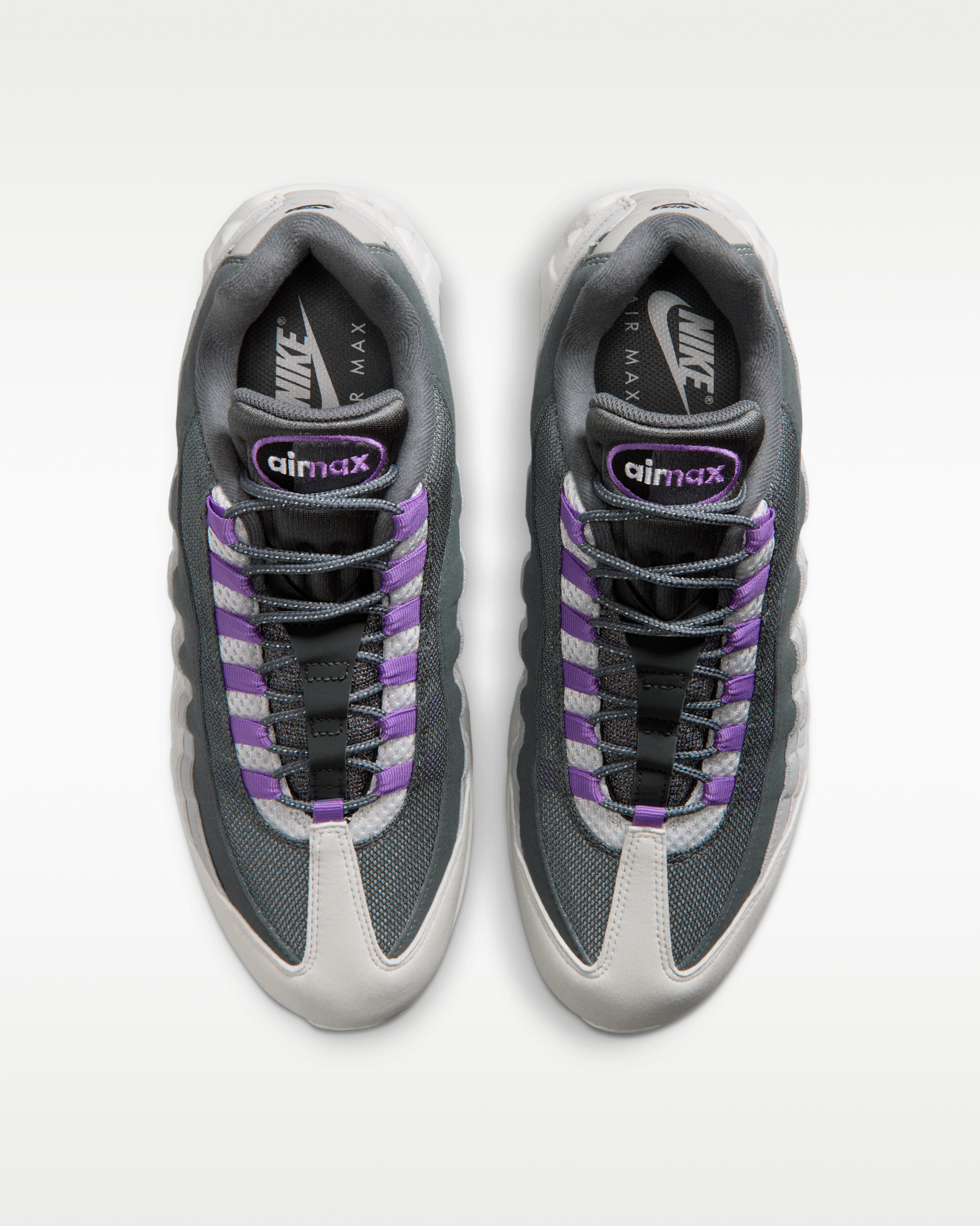Nike Air Max 95 Big Bubble 'OG' Men's Shoes - Photon Dust/Dark Grey/Grey Fog/Bright Violet - View 4