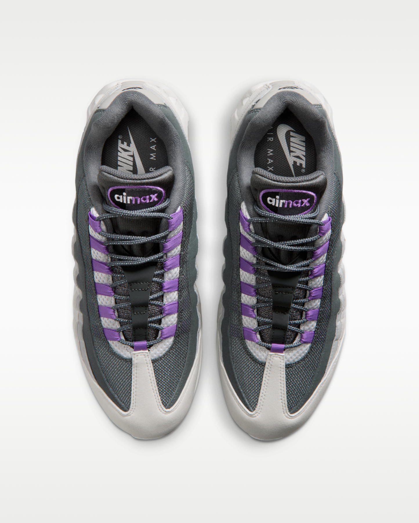 Nike Air Max 95 Big Bubble 'OG' Men's Shoes - Photon Dust/Dark Grey/Grey Fog/Bright Violet - View 4