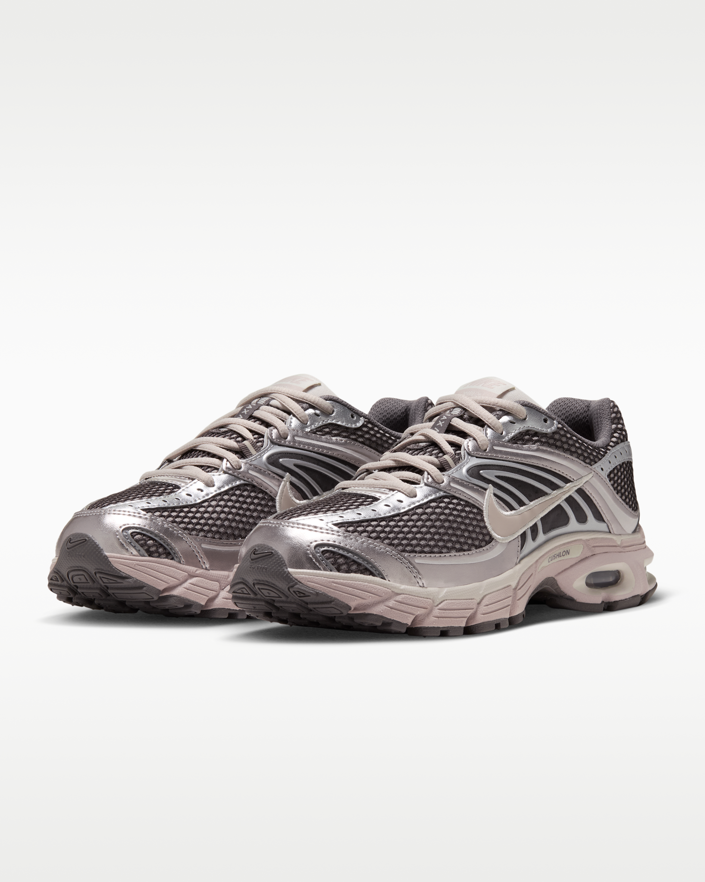 Nike Air Max Moto 2K Women's Shoes with Reflective Design Accents - Cave Stone/Enigma Stone/Metallic Silver/Cream II - View 5