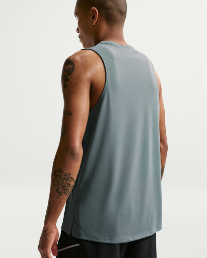 Nike Miler Men's Dri-FIT Running Tank Top - Smoke Grey - View 2