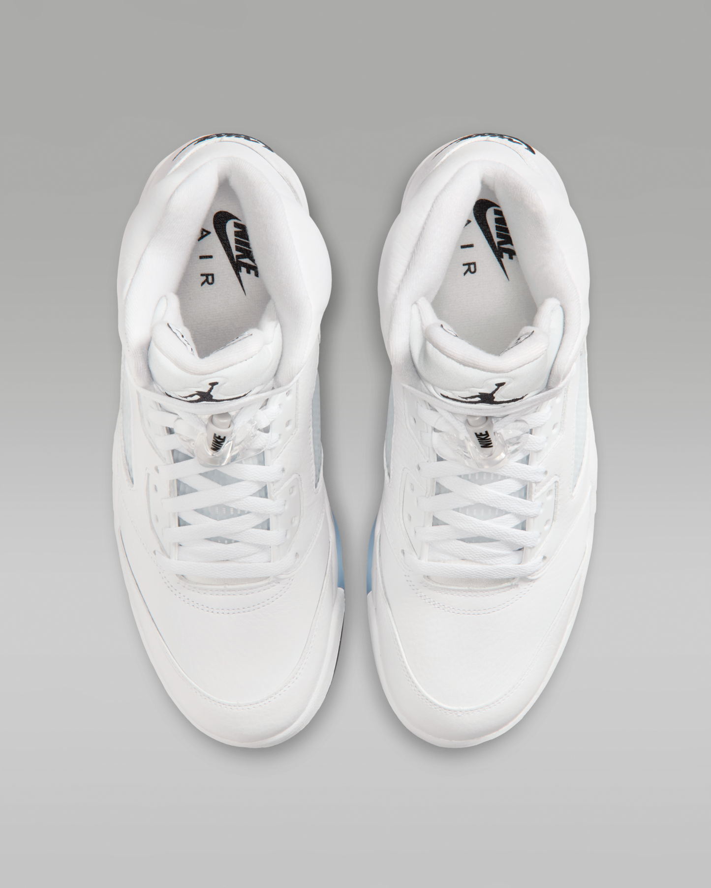 Air Jordan 5 Retro OG 'White Metallic' Men's Shoes - White/Metallic Silver/Black - View 4