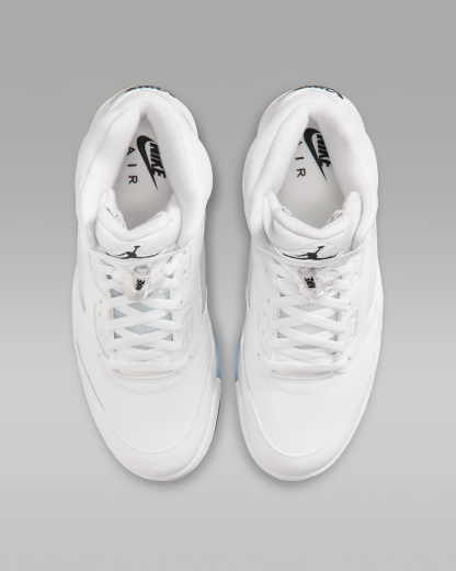 Air Jordan 5 Retro OG 'White Metallic' Men's Shoes - White/Metallic Silver/Black - View 4