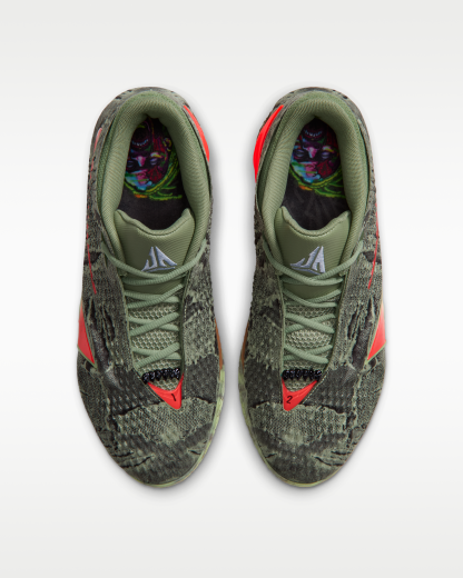 Ja 4 'Zombie' Basketball Shoes - Oil Green/Light Lemon Twist/Black/Bright Crimson - View 4