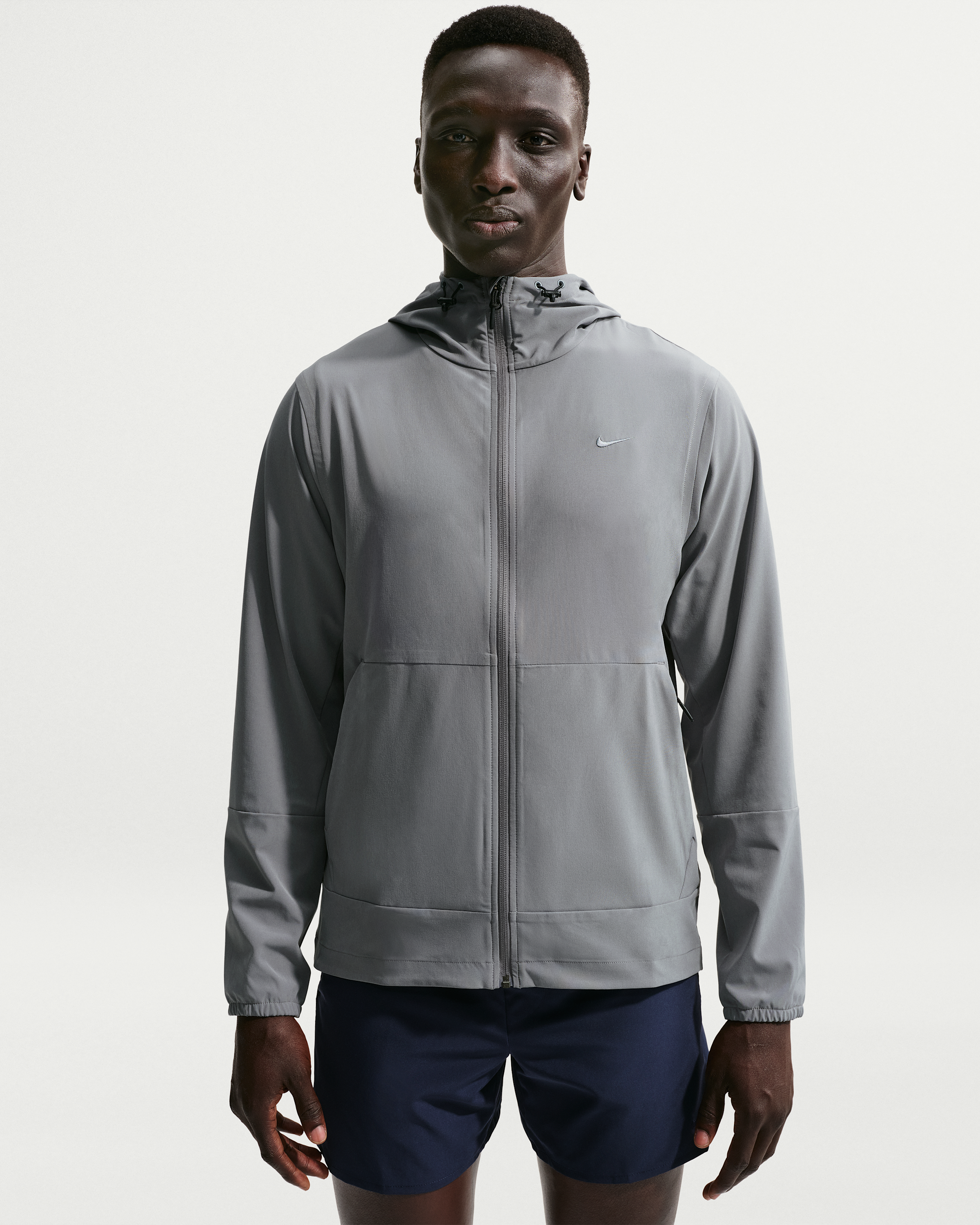 Nike Unlimited Men's Repel Hooded Versatile Jacket - Smoke Grey/Black/Smoke Grey - View 1