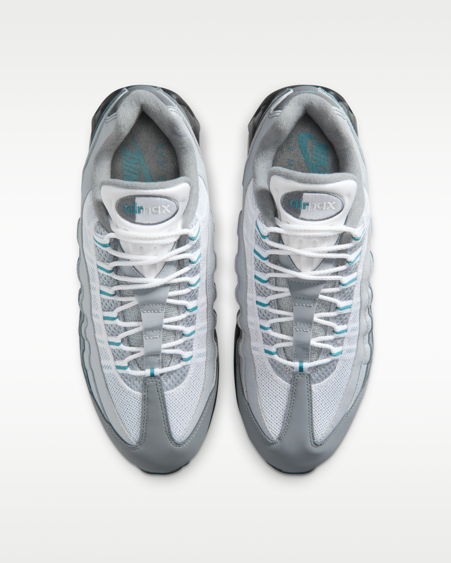 Nike Air Max 95 Big Bubble Men's Shoes - Cool Grey/Mineral Teal/Wolf Grey/Metallic Silver - View 4