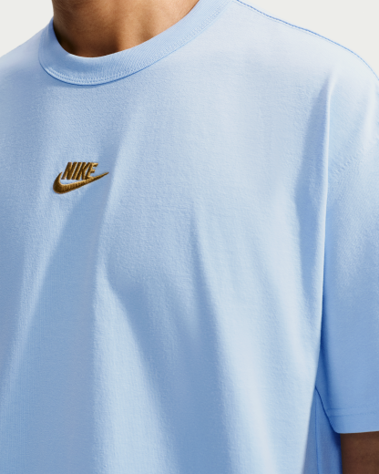 Nike Sportswear Premium Essentials Men's T-Shirt - Ice Blue/Flat Gold - View 3