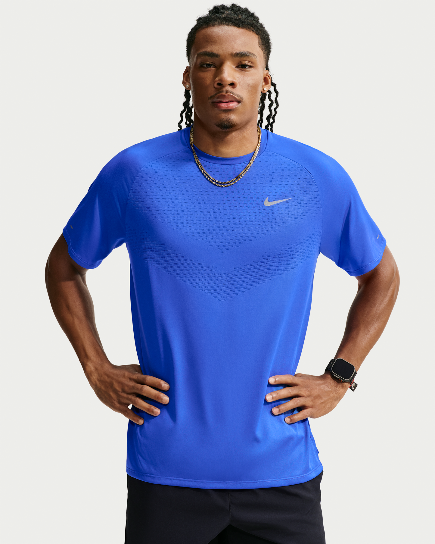 Nike Stride Men's Dri-FIT ADV Short-Sleeve Running Top - Hyper Royal - View 1