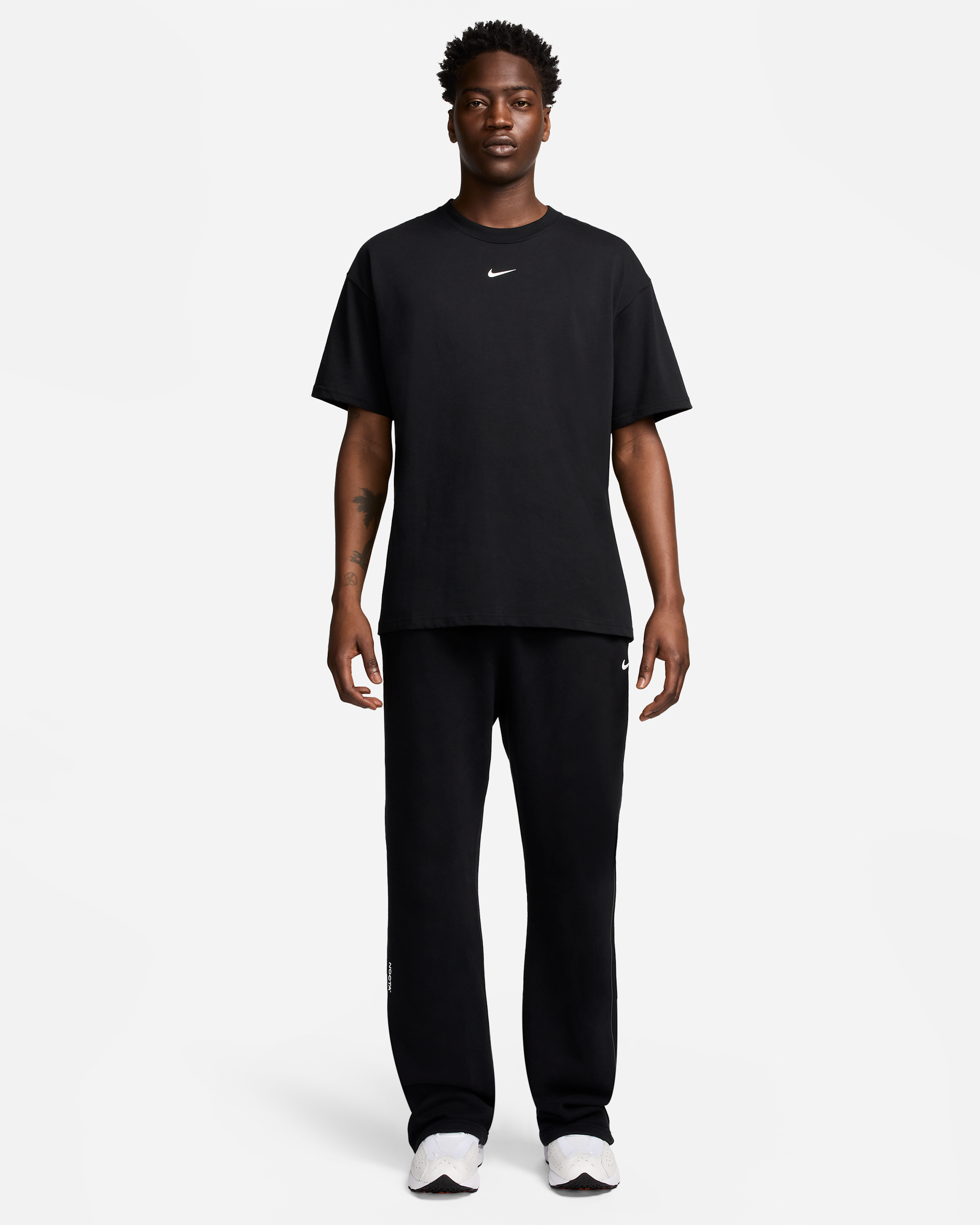 NOCTA NOCTA Fleece CS Open-Hem Tracksuit Bottoms - Black/Black/White - View 8