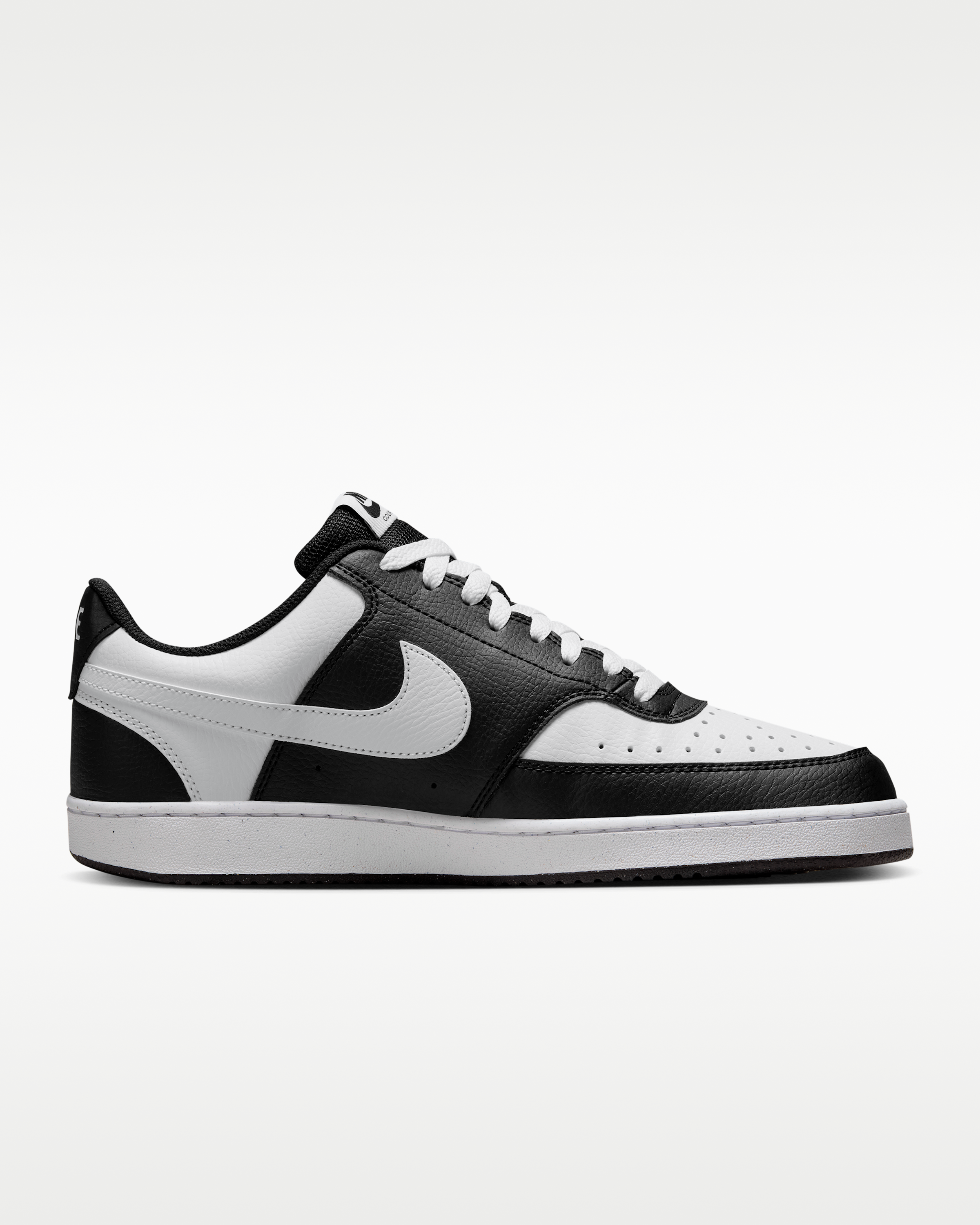 Nike Court Vision Low Men's Shoes - Black/White - View 3