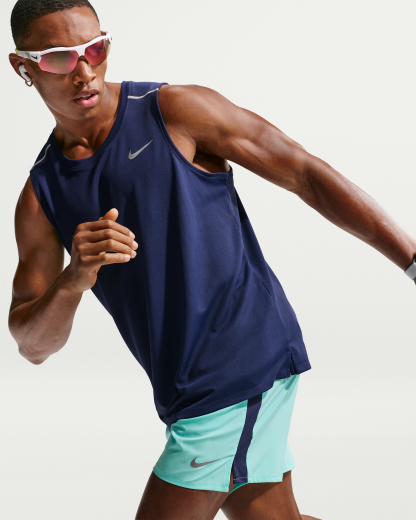 Nike Miler Men's Dri-FIT Running Tank Top - Midnight Navy - View 3