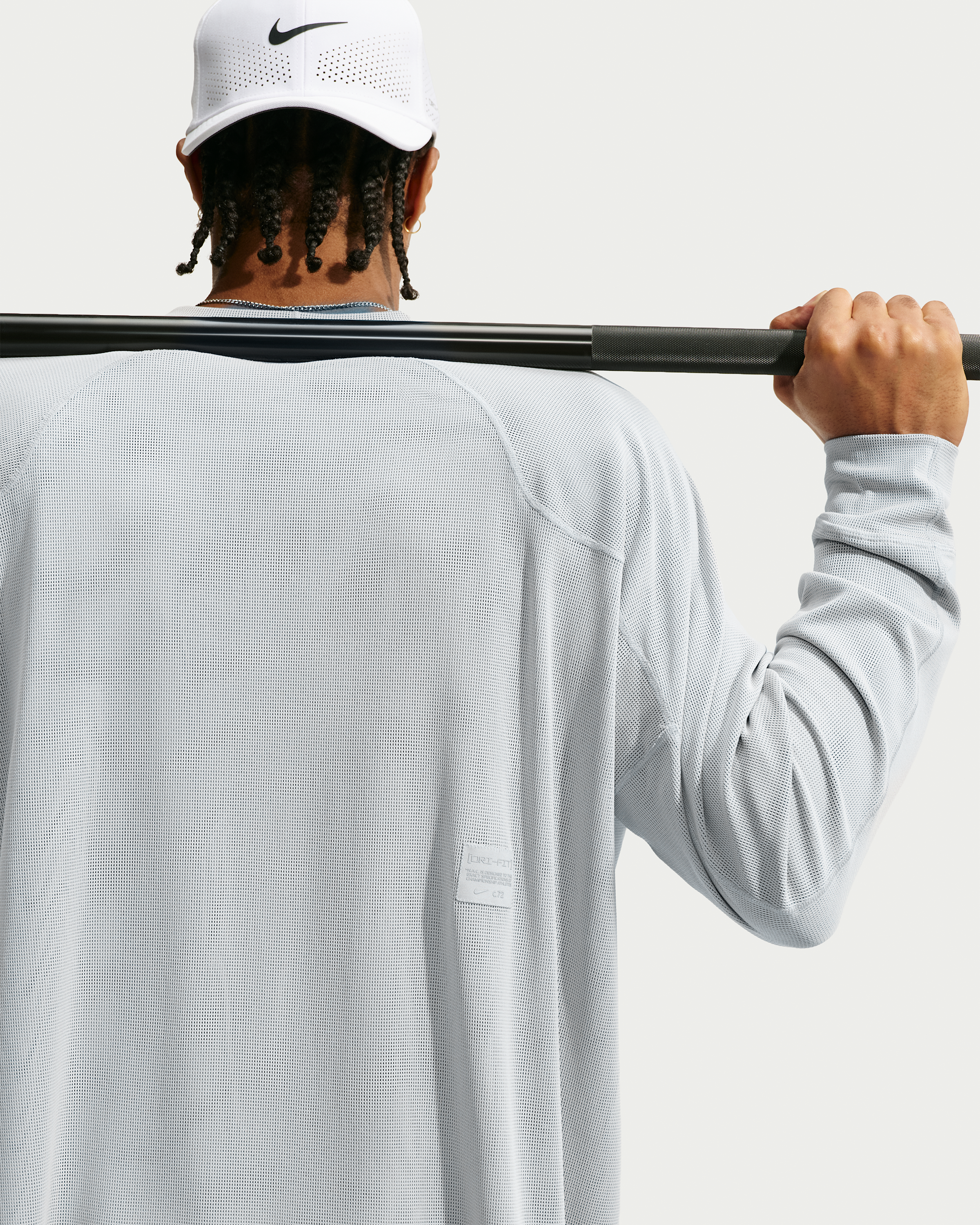 Nike N.A.C. Men's Dri-FIT Long-Sleeve Top - Light Smoke Grey/Light Smoke Grey - View 2