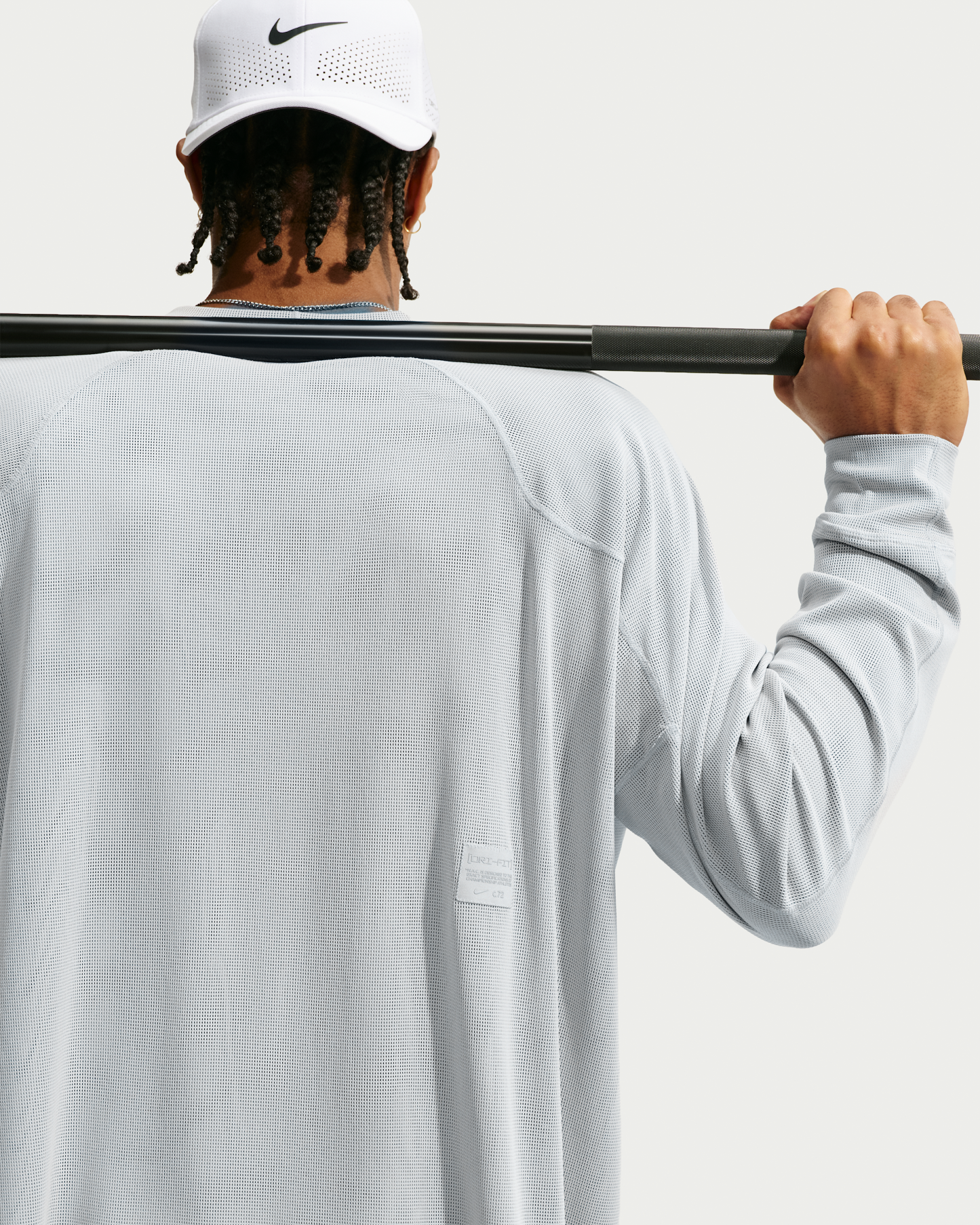 Nike N.A.C. Men's Dri-FIT Long-Sleeve Top - Light Smoke Grey/Light Smoke Grey - View 2