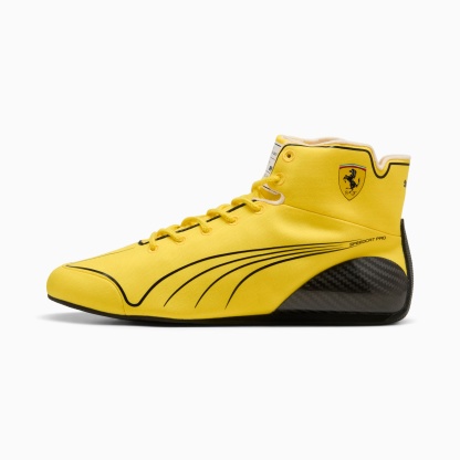 Scuderia Ferrari Speedcat Pro UK Lewis Hamilton Boots Men - Speed Yellow-PUMA Black - Image 1