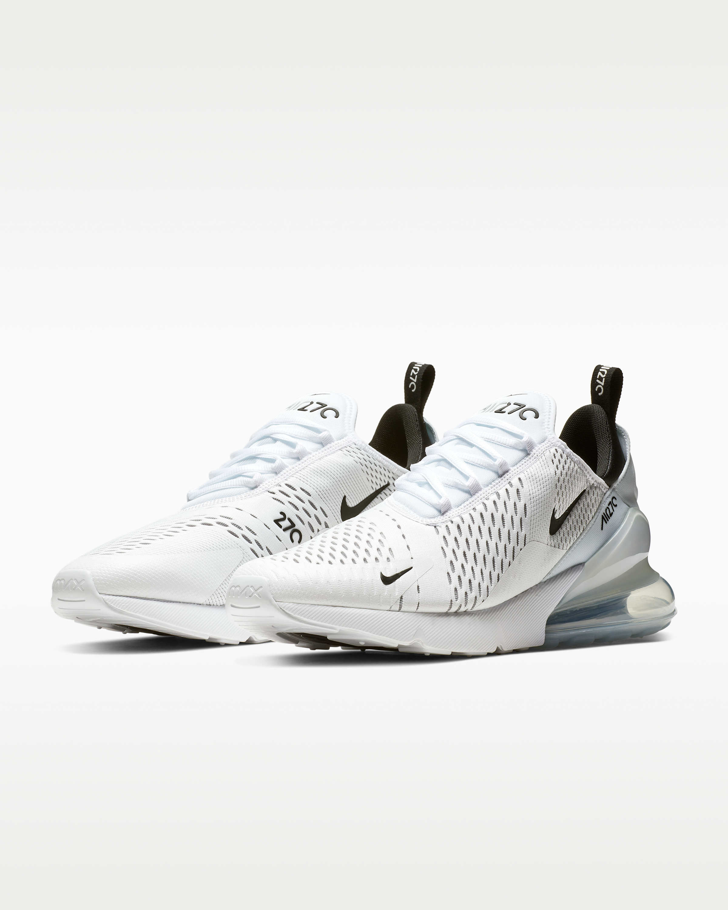 Nike Air Max 270 Men's Shoes - White/White/Black - View 3