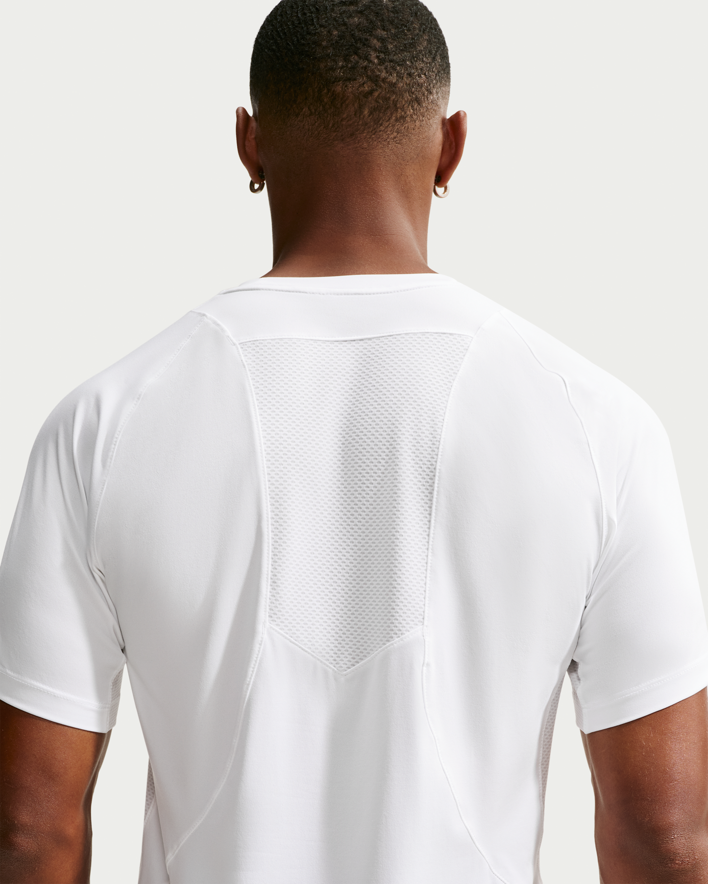 Nike Pro Training Men's Dri-FIT ADV Short-Sleeve Top - White/White/Black - View 2