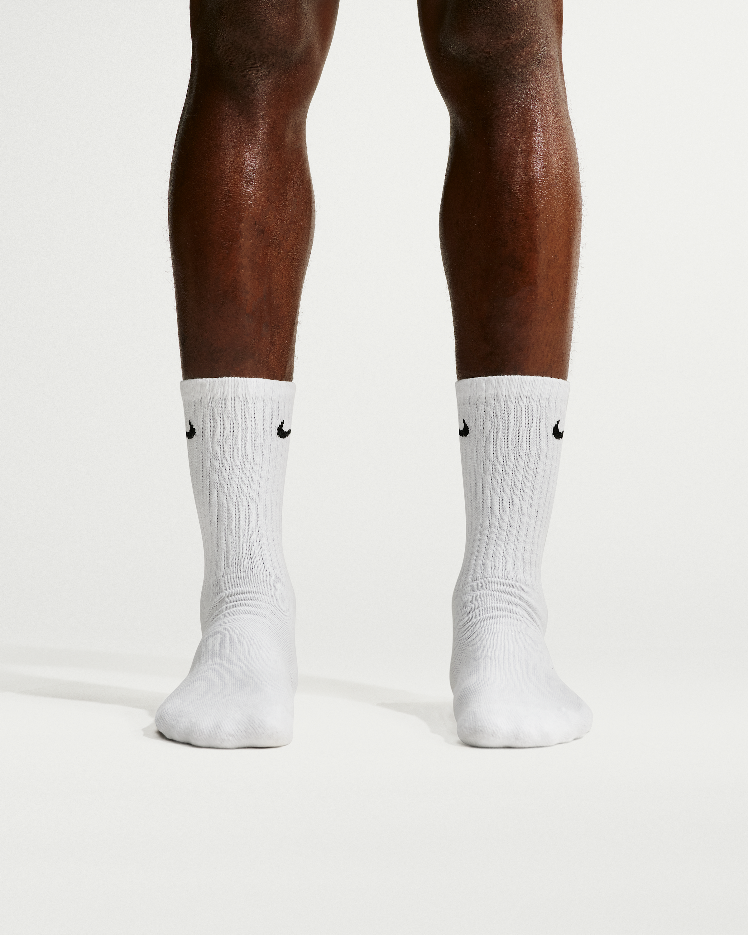 Nike Everyday Cushioned Training Crew Socks (6 Pairs) - White/Black - View 4