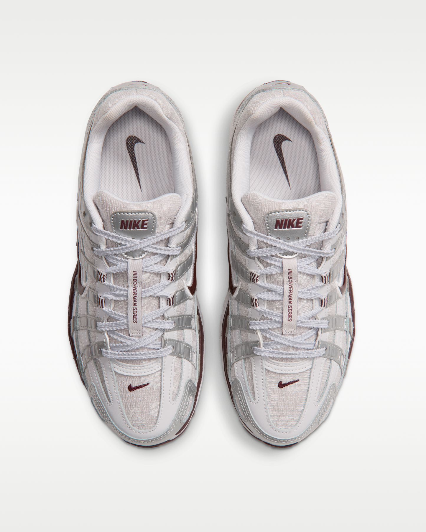 Nike P-6000 Women's Shoes - Vast Grey/Metallic Silver/Burgundy Crush - View 4