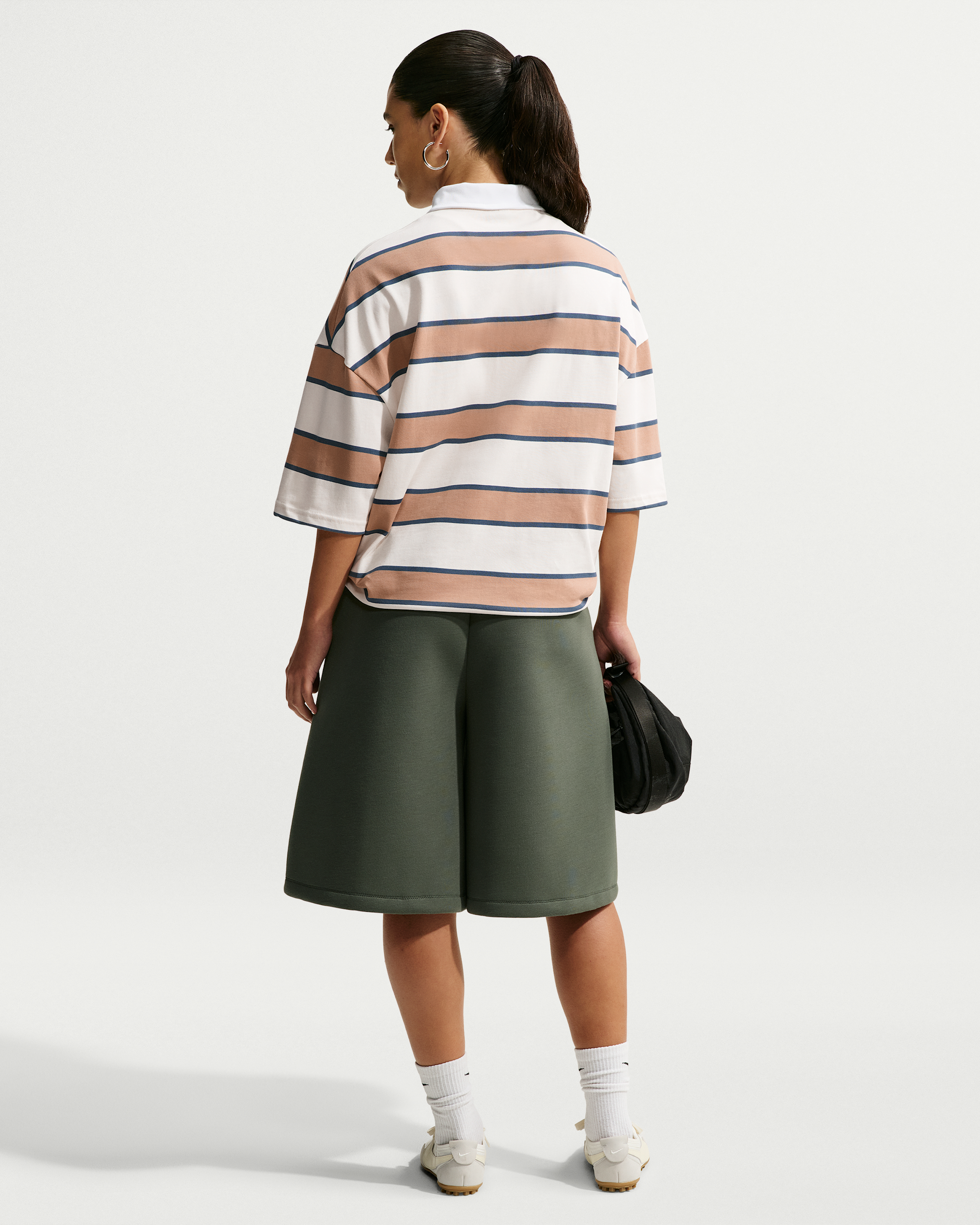 Nike Sportswear Women's Polo - Pale Ivory/Hemp/Thunder Blue - View 5