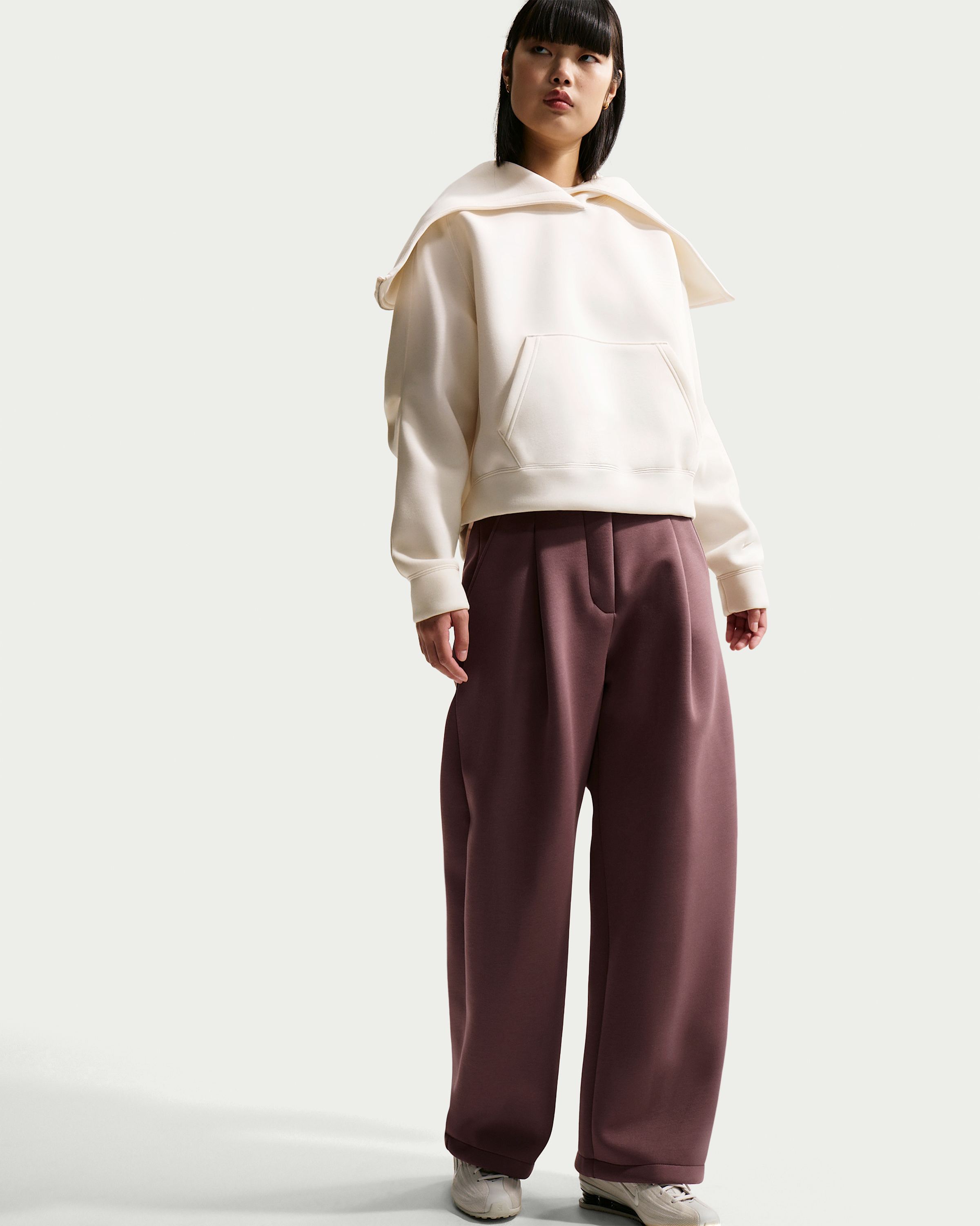 Nike Article Fleece Women's Loose Mid-Rise Trousers - Tattoo/Tattoo - View 6