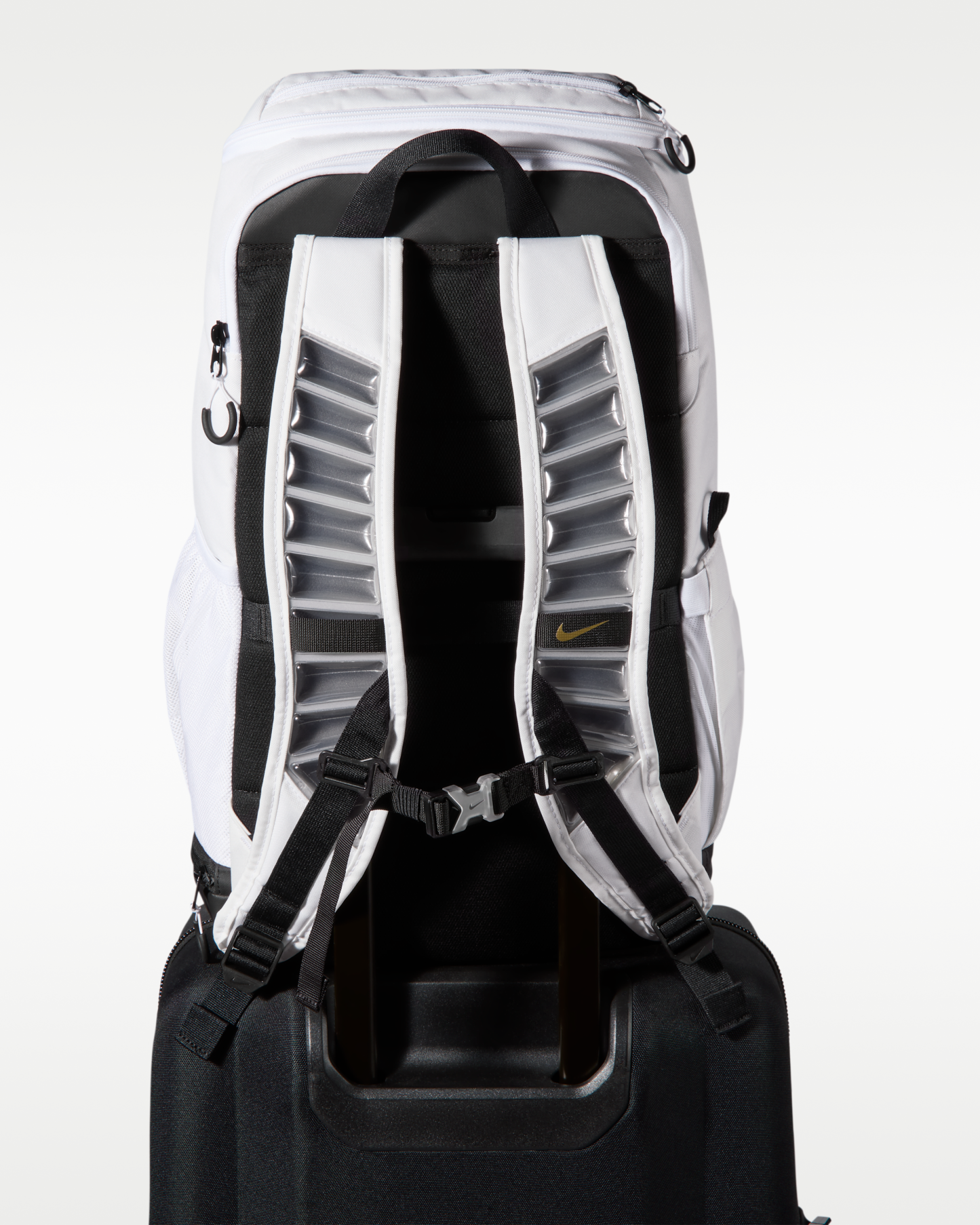 Nike Varsity Elite Backpack (32L) - White/Black/Metallic Gold - View 10