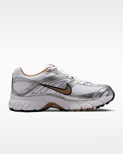 Nike Air Max Moto 2K Women's Shoes with Reflective Design Accents - White/Metallic Silver/Black/British Khaki - View 3