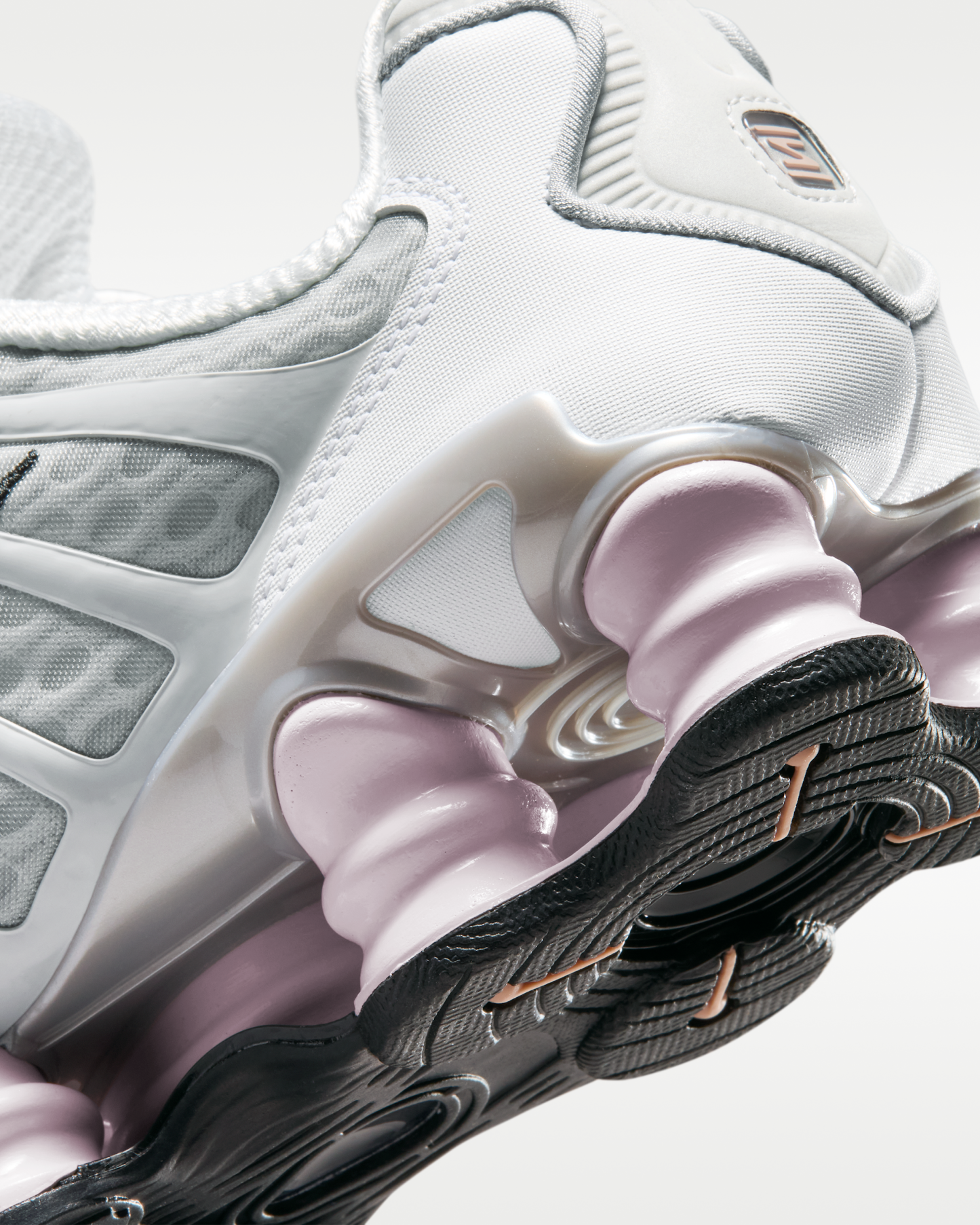 Nike Shox TL Women's Shoes - Neutral Grey/Metallic Silver/Black/Pearl Pink - View 8