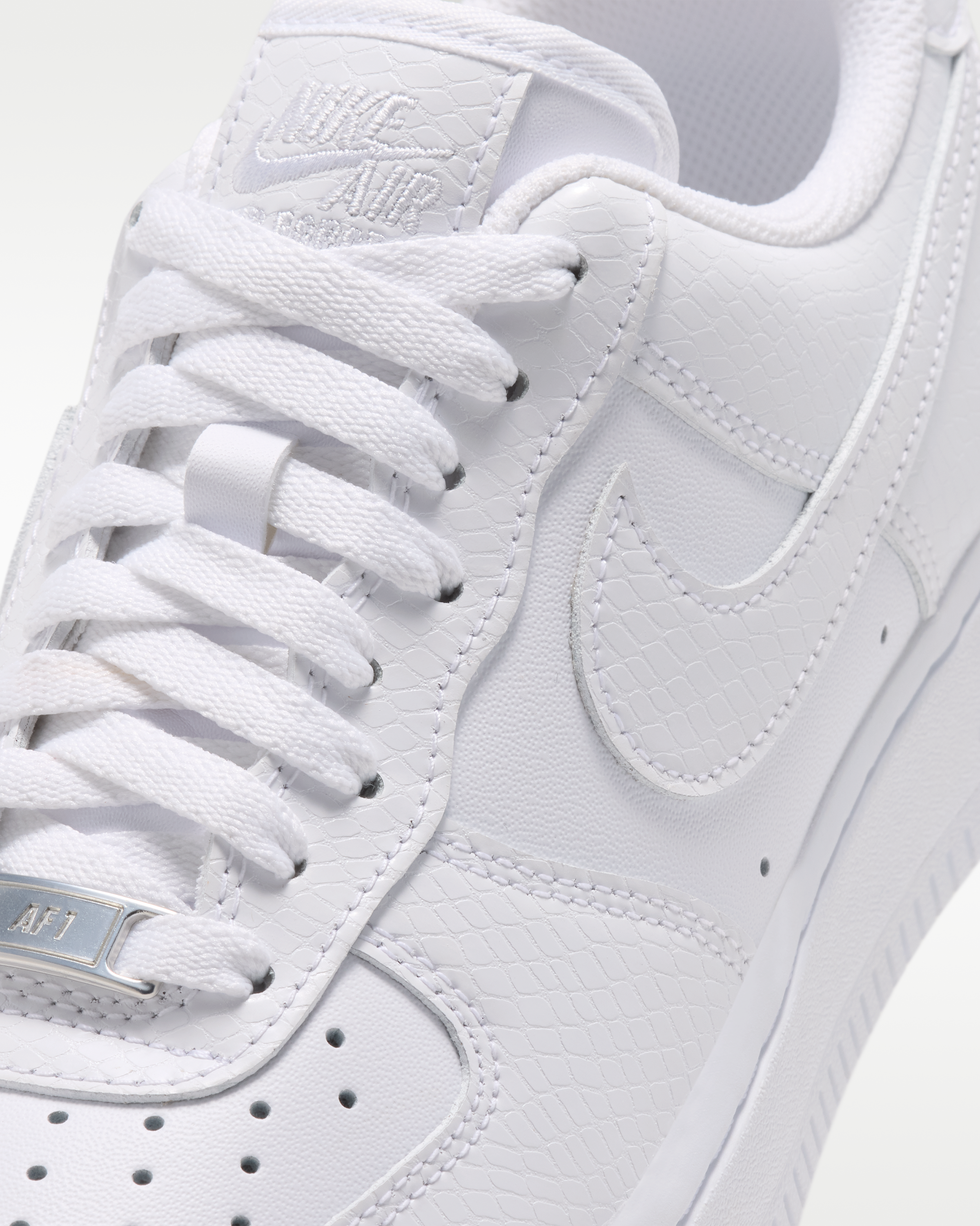 Nike Air Force 1 '07 Women's Shoes - White/Metallic Silver/White - View 7