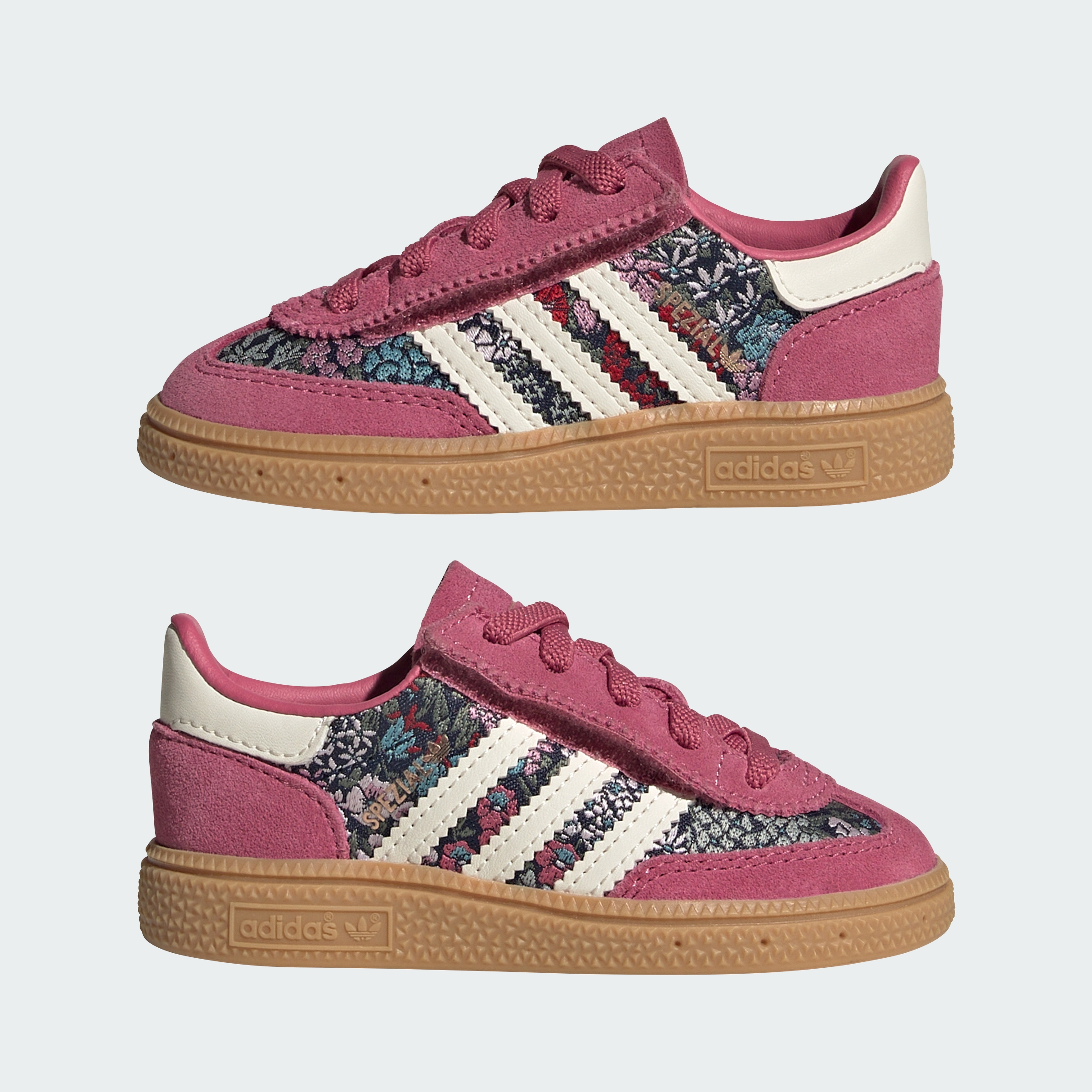 adidas adidas LIBERTY HANDBALL SPEZIAL COMFORT CLOSURE ELASTIC LACE SHOES - Dual Magenta / Cream White / Gum - View 8