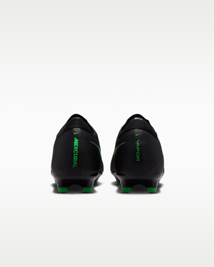 Nike Mercurial Vapor 17 Pro Firm-Ground Low-Top Football Boots - Black/Black/Illusion Green - View 6