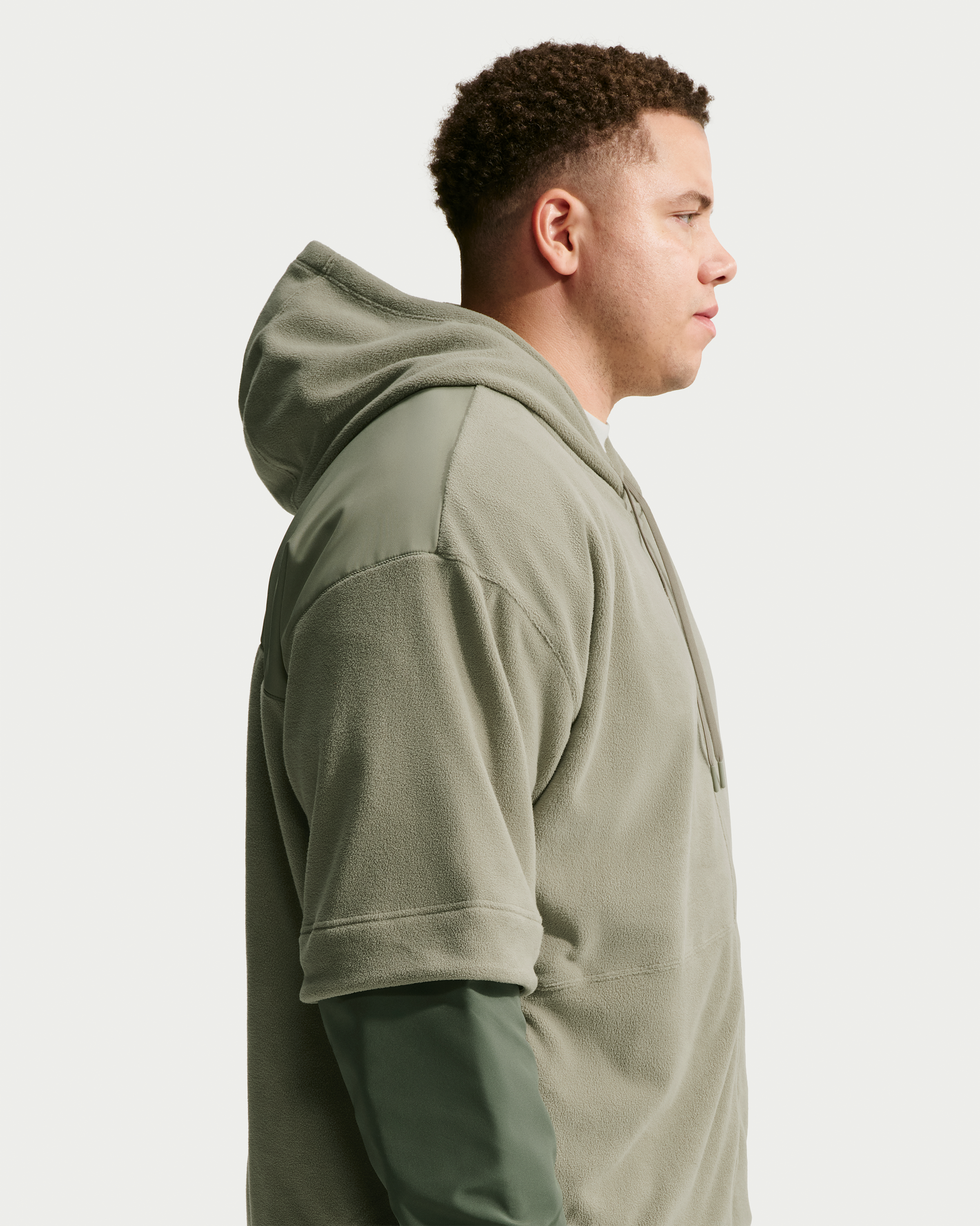 Nike Men's Therma-FIT Full-Zip Fleece Hoodie - Light Army/Camo Green/Light Army - View 7