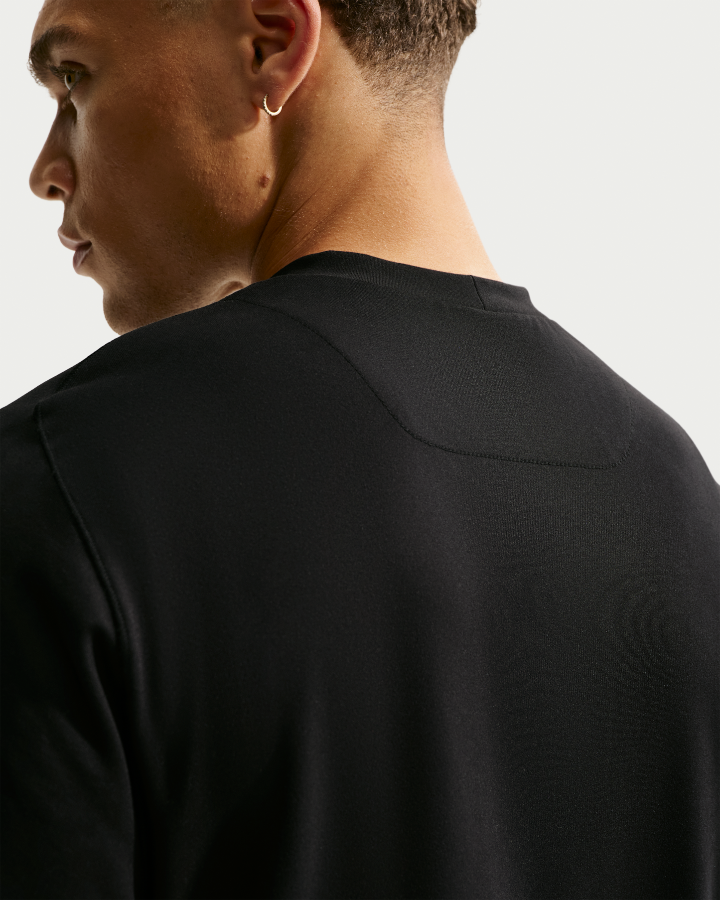 Nike Primary NanoKnit Men's Dri-FIT UV Protection Long-Sleeve Performance Top - Black/Black - View 2