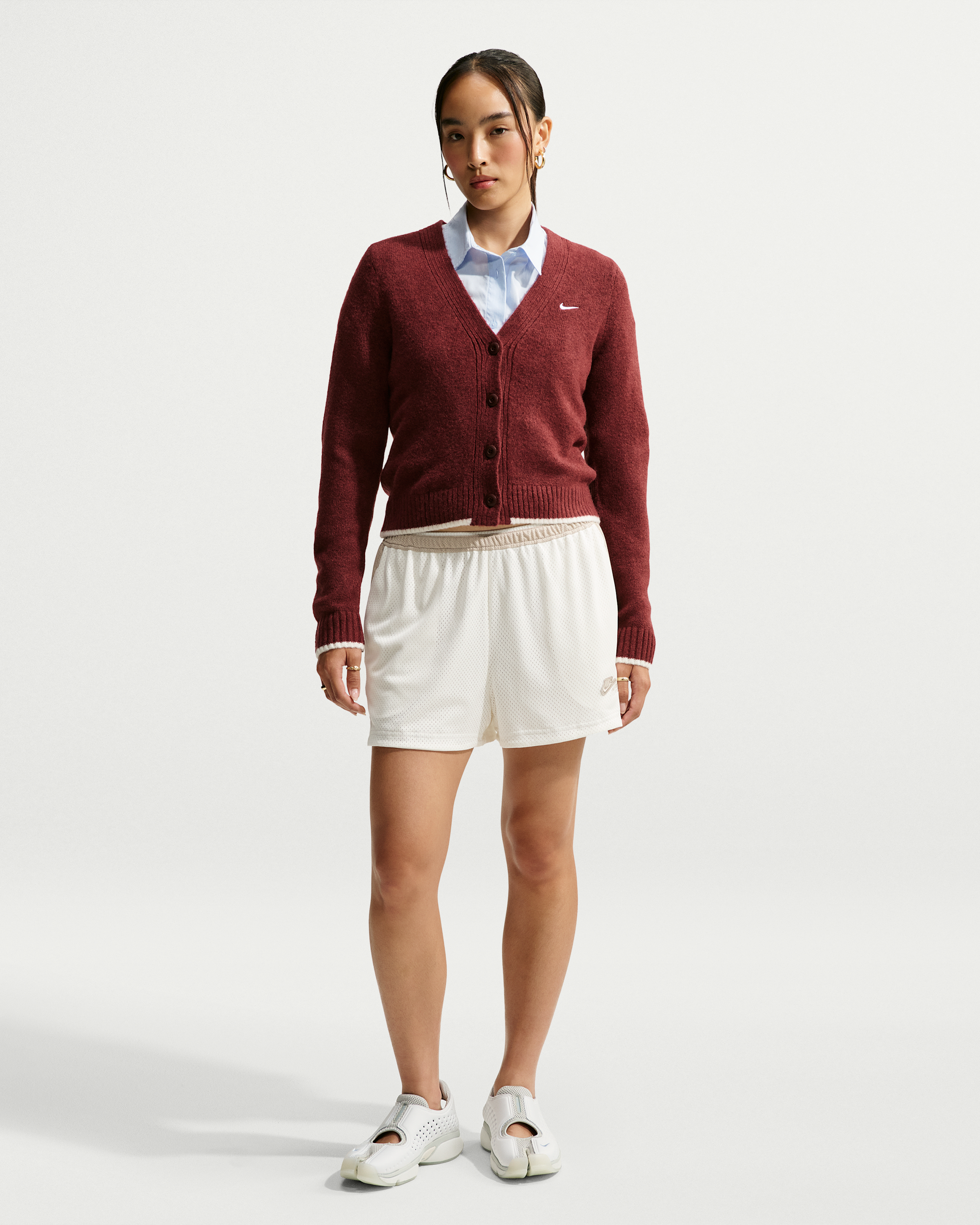 Nike Sportswear Chill Knit Women's Slim Cardigan - Mystic Dates/Heather/White - View 4