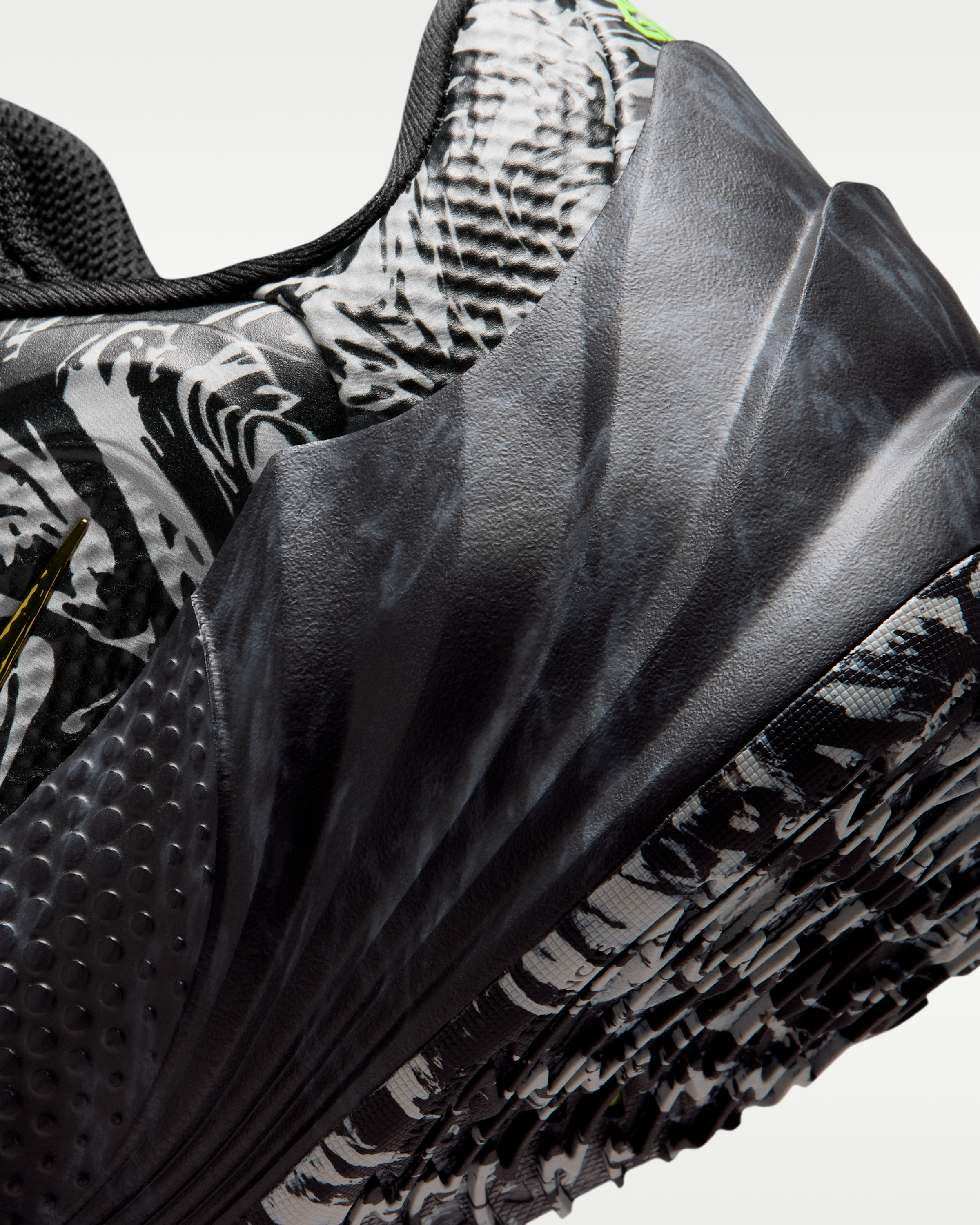 Giannis Freak 8 'Etched in Stone' Basketball Shoes - Black/Light Smoke Grey/Volt - View 8