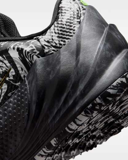 Giannis Freak 8 'Etched in Stone' Basketball Shoes - Black/Light Smoke Grey/Volt - View 8